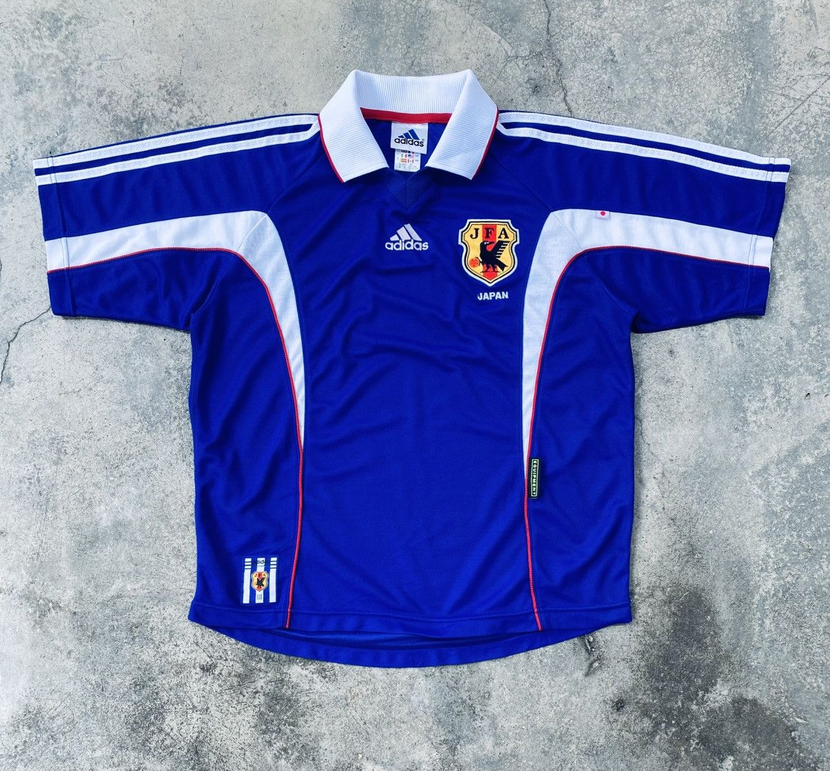 Adidas Vintage 1999-00 Adidas JFA Home Jersey Size US M / EU 48-50 / 2 - 1 Thumbnail