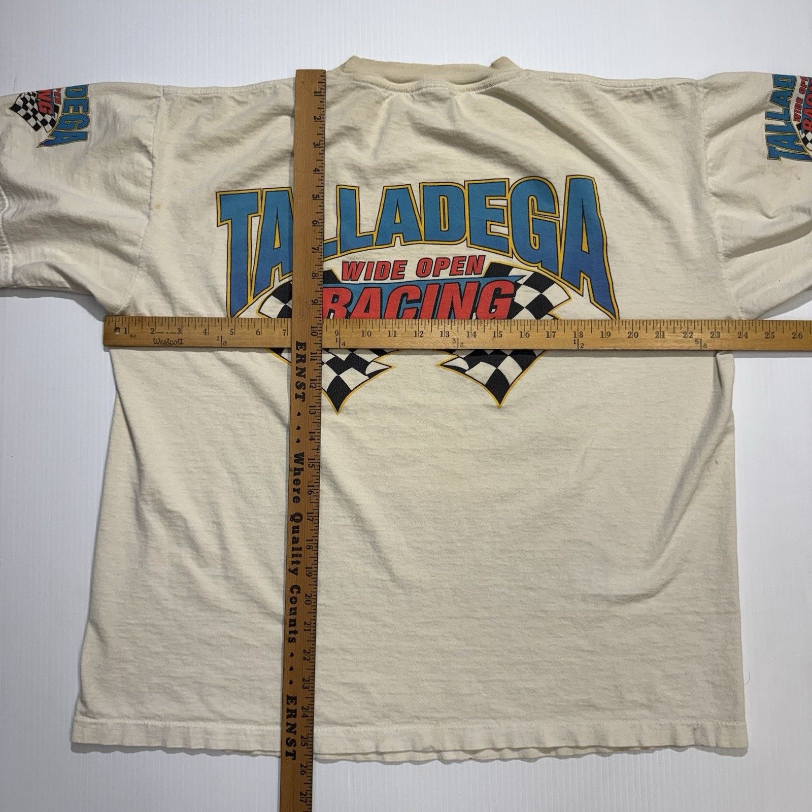 Jerzees Vintage 1996 TALLDEGA BAMA WIDE OPEN CAR NASCAR SHIRT Size US XL / EU 56 / 4 - 10 Thumbnail