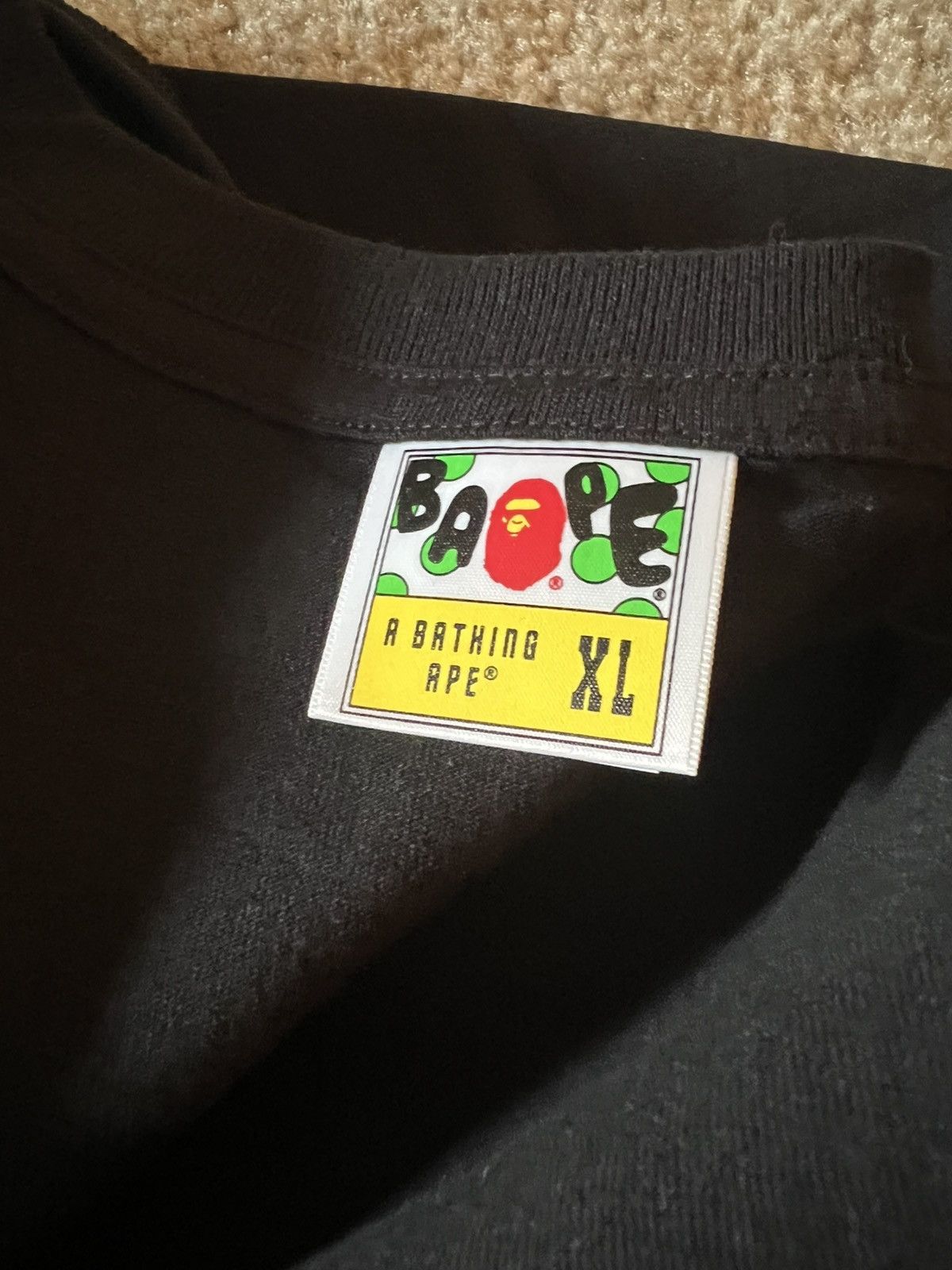 Bape A Bathing Ape BAPE 1st Camo Katakana Tee Shirt XL Green Size US XL / EU 56 / 4 - 4 Thumbnail