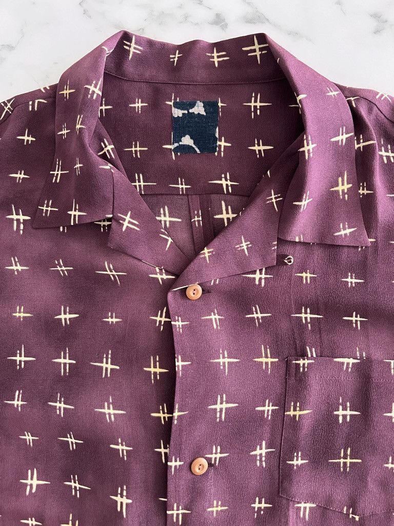 Visvim ICT Wallis purple silk shirt sz 4 Size US XL / EU 56 / 4 - 3 Thumbnail
