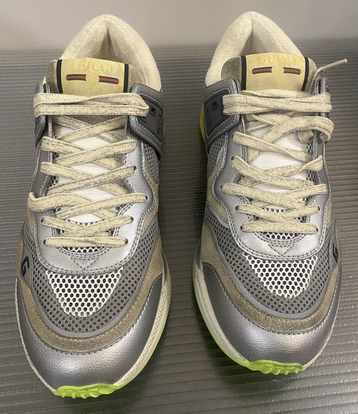 Gucci Gucci 🇮🇹 Lavaredo Fab grey Ultrapace sneakers 9uk NEW Size US 10 / EU 43 - 4 Thumbnail