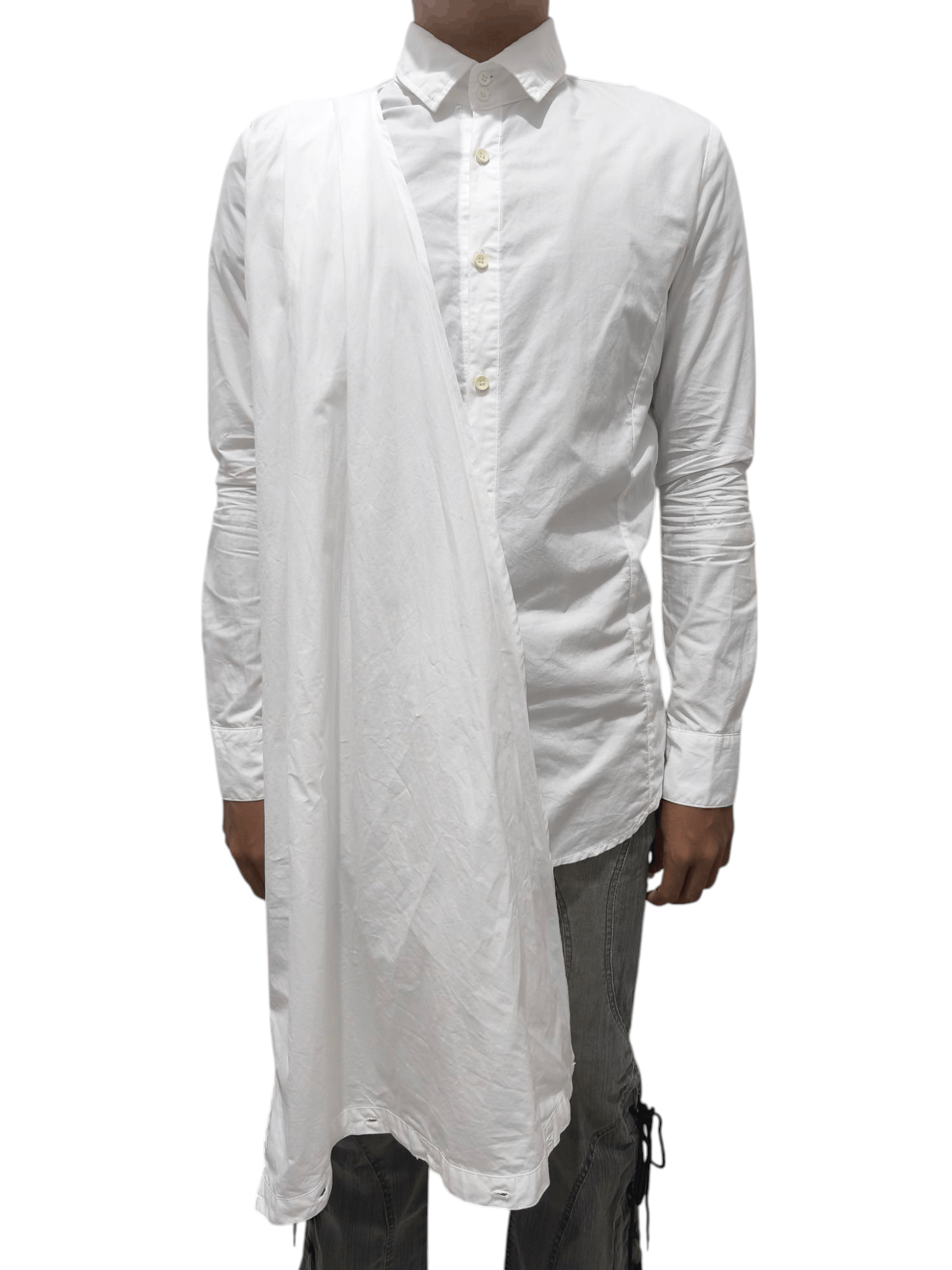 Y's × Yohji Yamamoto Yohji Yamamoto Layered shirt Size US M / EU 48-50 / 2 - 14 Thumbnail