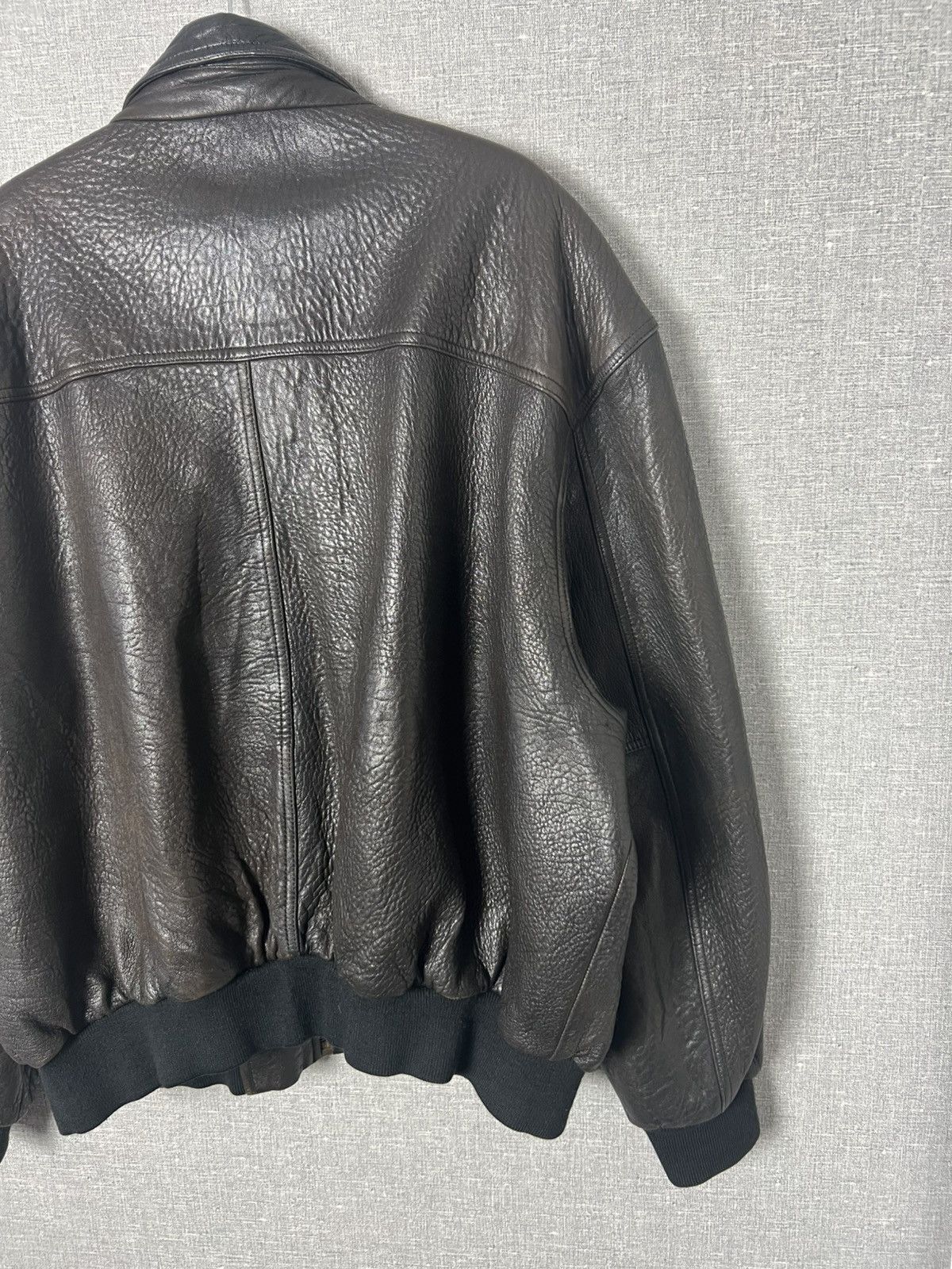 Genuine Leather Vintage Brown Leather Aviator Jacket Utility Pilot Bomber Size US L / EU 52-54 / 3 - 16 Thumbnail