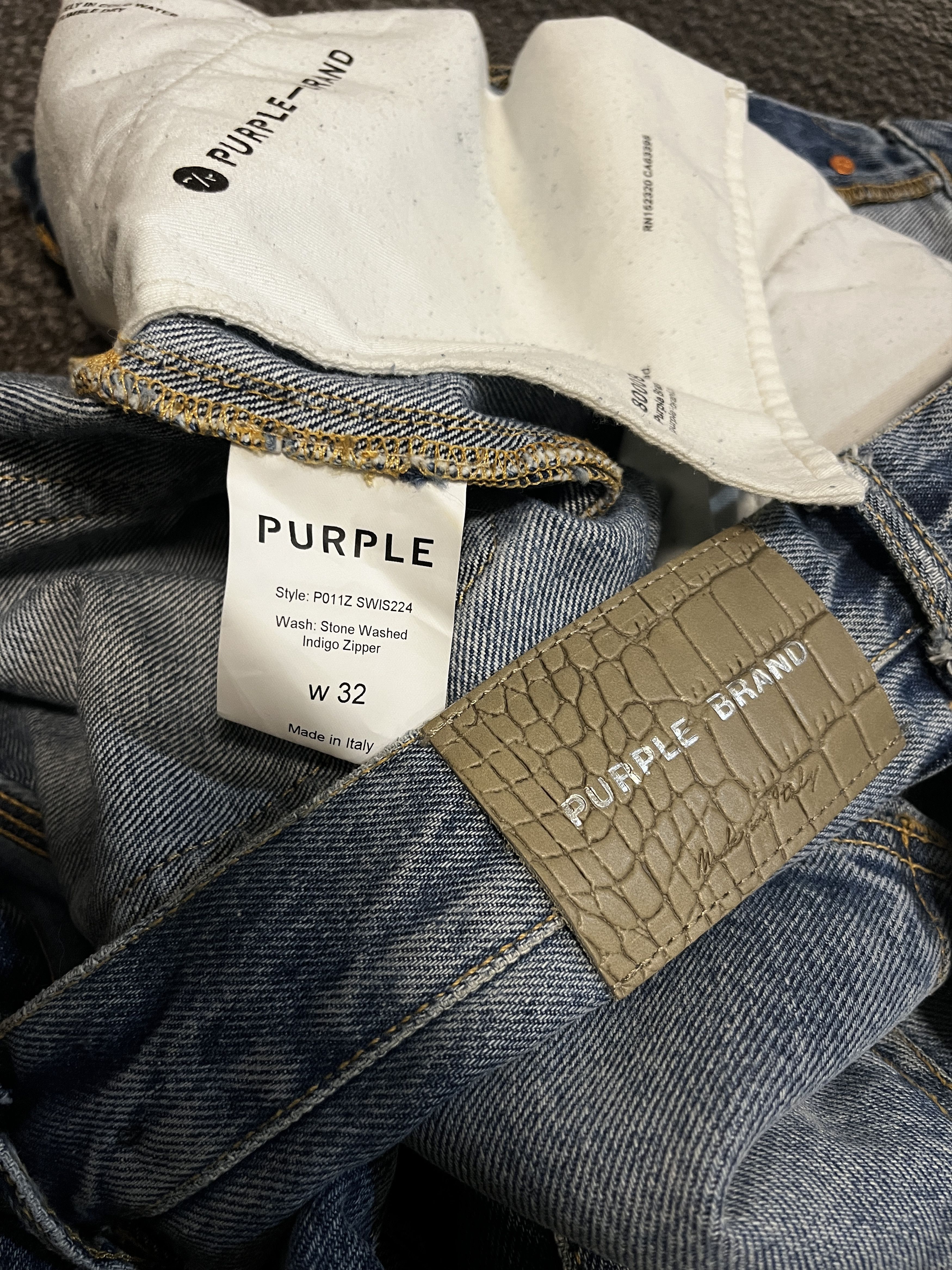 Purple × Purple Brand Italian Made Limited Edition Classic Blue Washed Denim Size US 32 / EU 48 - 12 Thumbnail