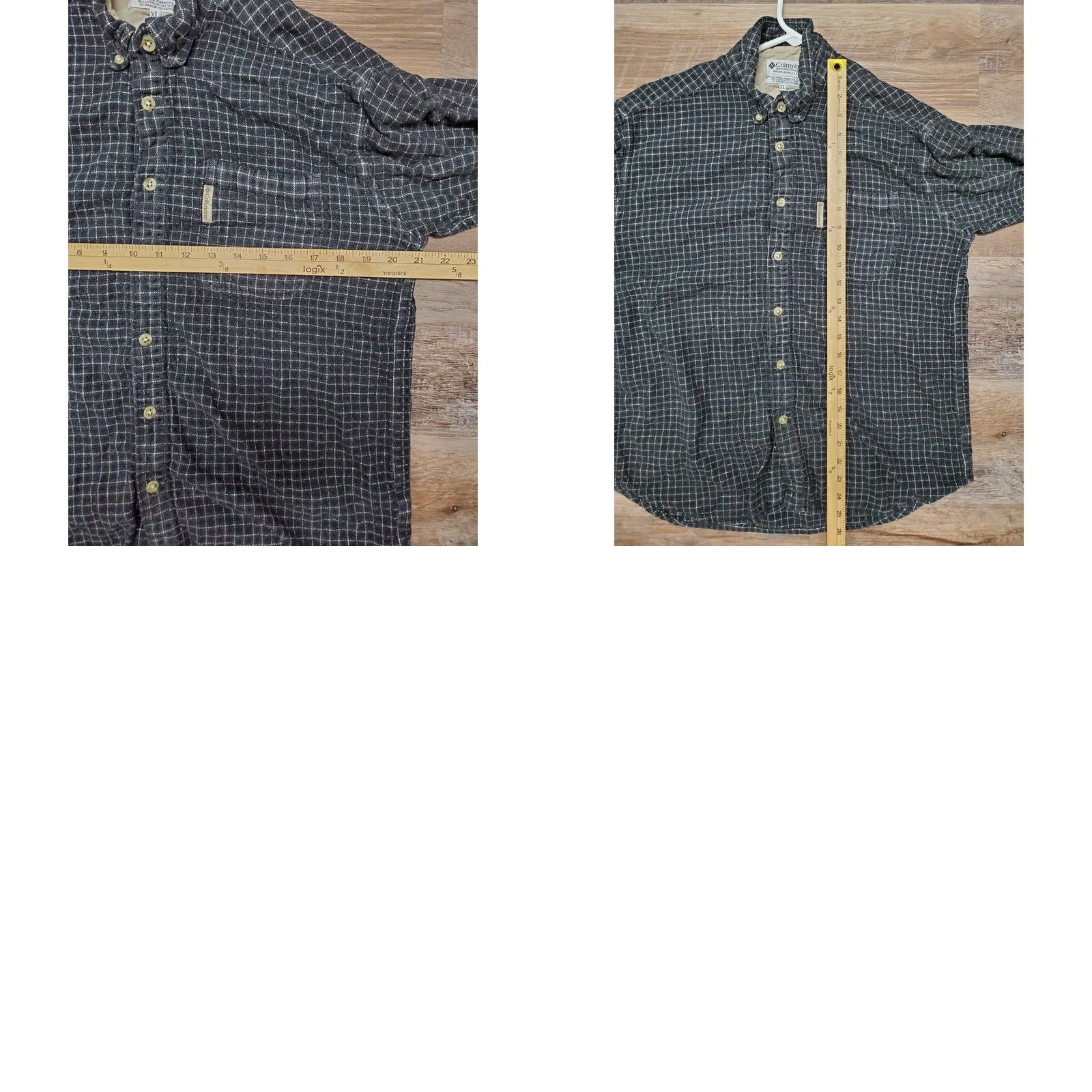 Vintage Columbia Flannel Shirt Mens XL Shepherds Check Button Down Black LongSleeve Size US XL / EU 56 / 4 - 8 Thumbnail