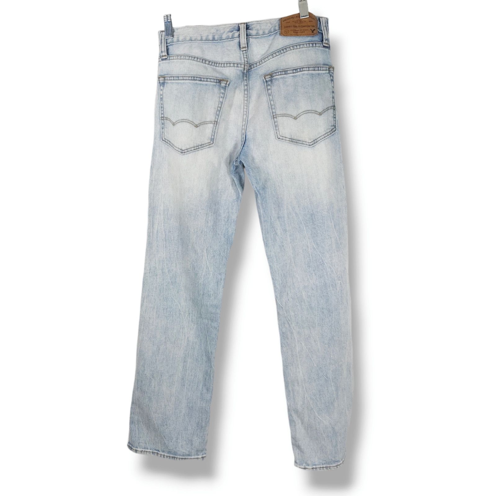 American Eagle Outfitters American Eagle Relaxed Straight Core Flex Denim Jeans 28x29 Size US 28 / EU 44 - 4 Thumbnail