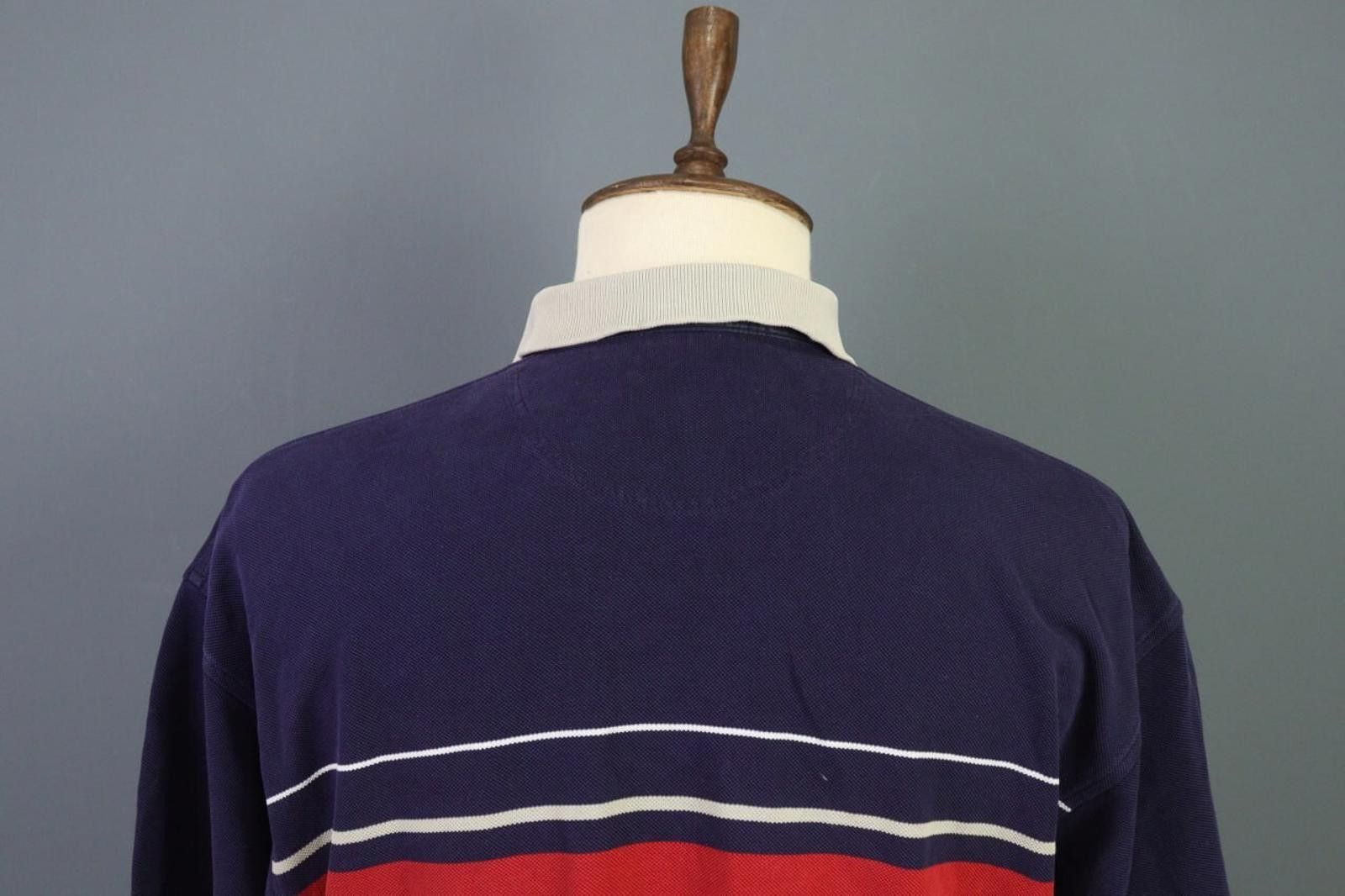 Lacoste Lacoste Multicolor Striped Polo Shirt Size 6 / XL Size US M / EU 48-50 / 2 - 8 Thumbnail