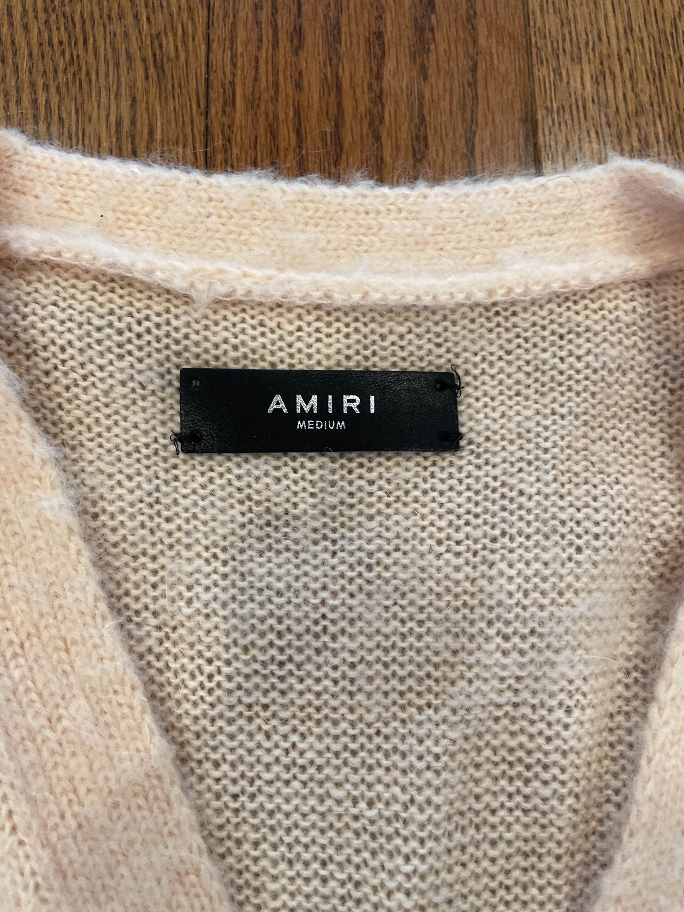 Amiri AMIRI Pink MA Swirl Cardigan Size M / US 6-8 / IT 42-44 - 2 Thumbnail