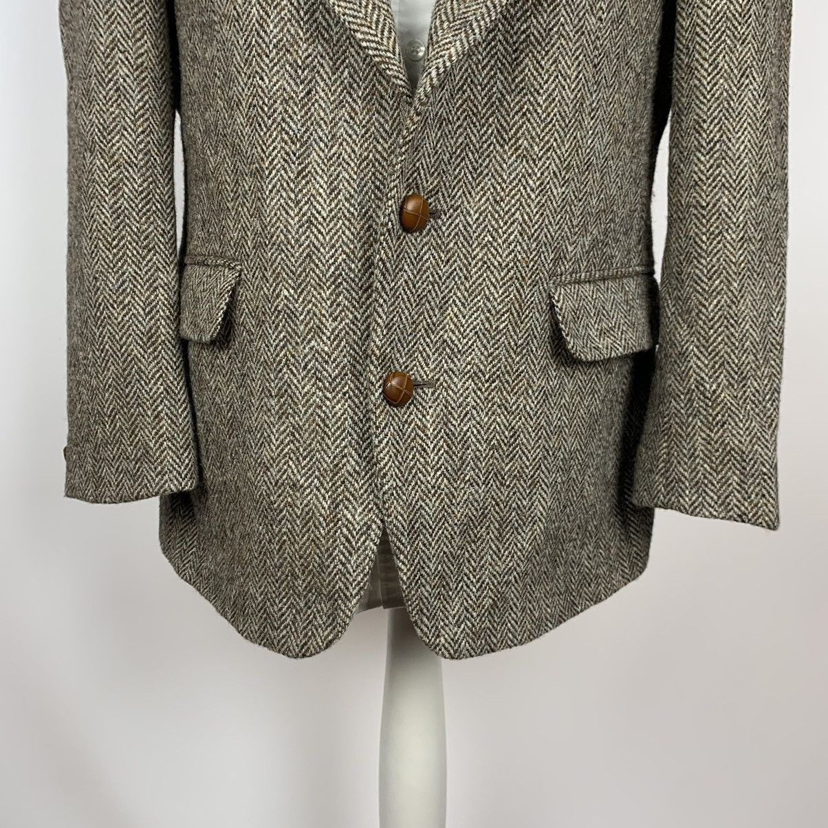 Harris Tweed Vintage Harris Tweed Wool Single Breasted Blazer Jacket 40R Size 40R - 3 Thumbnail