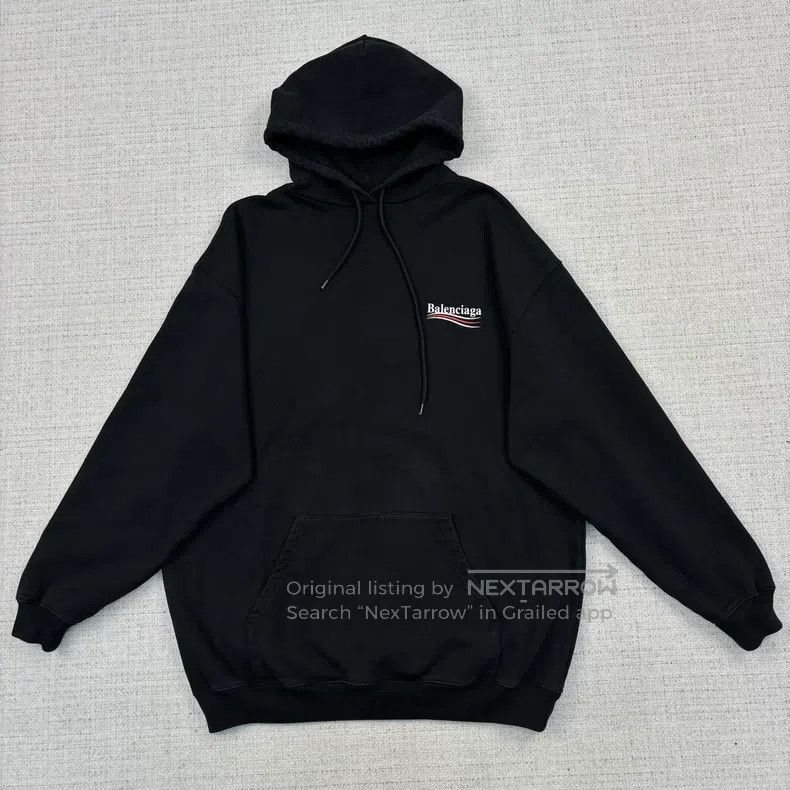Balenciaga Balenciaga Solid Color Logo Lettering Printed Casual Hoode Size US M / EU 48-50 / 2 - 1 Thumbnail