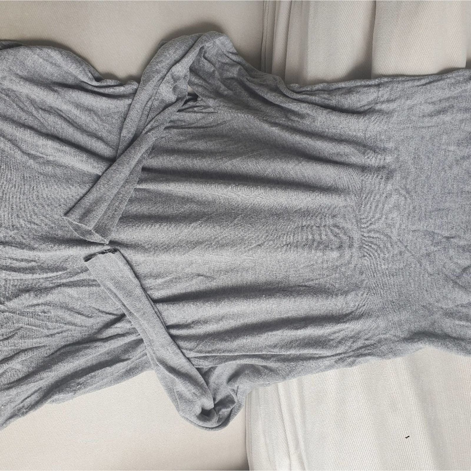 Joie Joie size small 100% cashmere grey cowlneck sweater Size S / US 4 / IT 40 - 2 Thumbnail