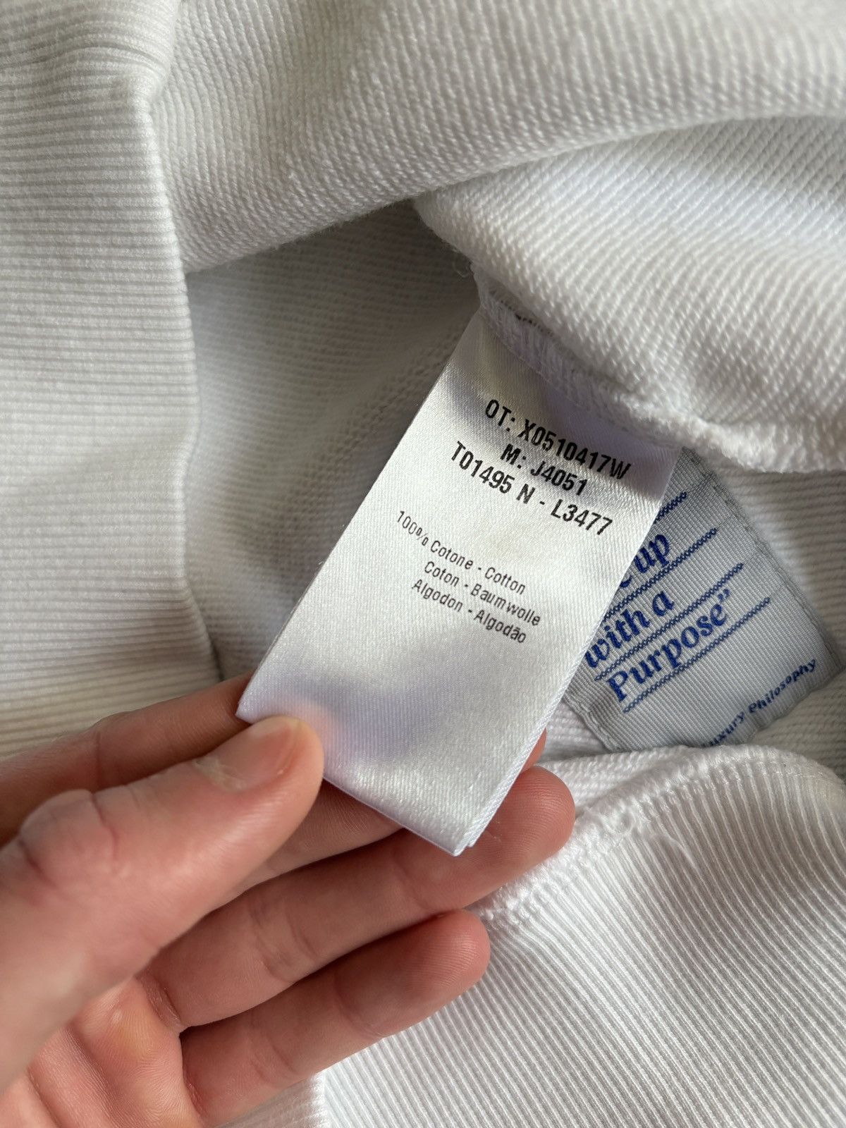 Jacob Cohen Jacob Cohen White Big Logo Men’s Sweatshirt Made in Italy Size US M / EU 48-50 / 2 - 9 Thumbnail