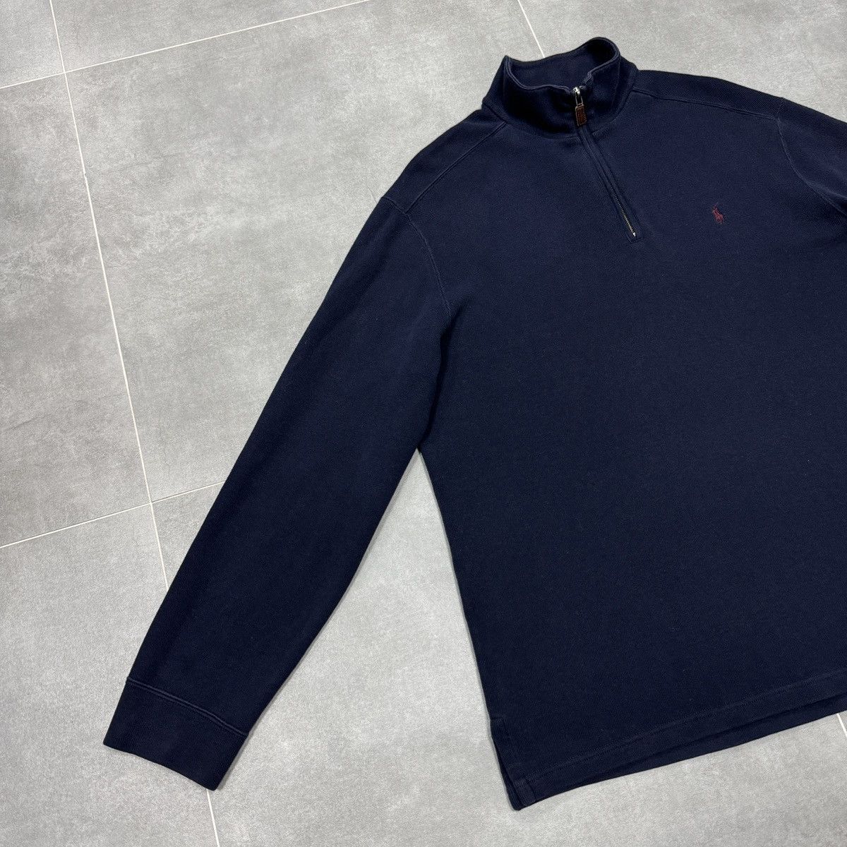 Polo Ralph Lauren × Vintage Vintage Polo Ralph Lauren 1/3 Zip Pullover Sweater Jumper Size US XL / EU 56 / 4 - 2 Thumbnail