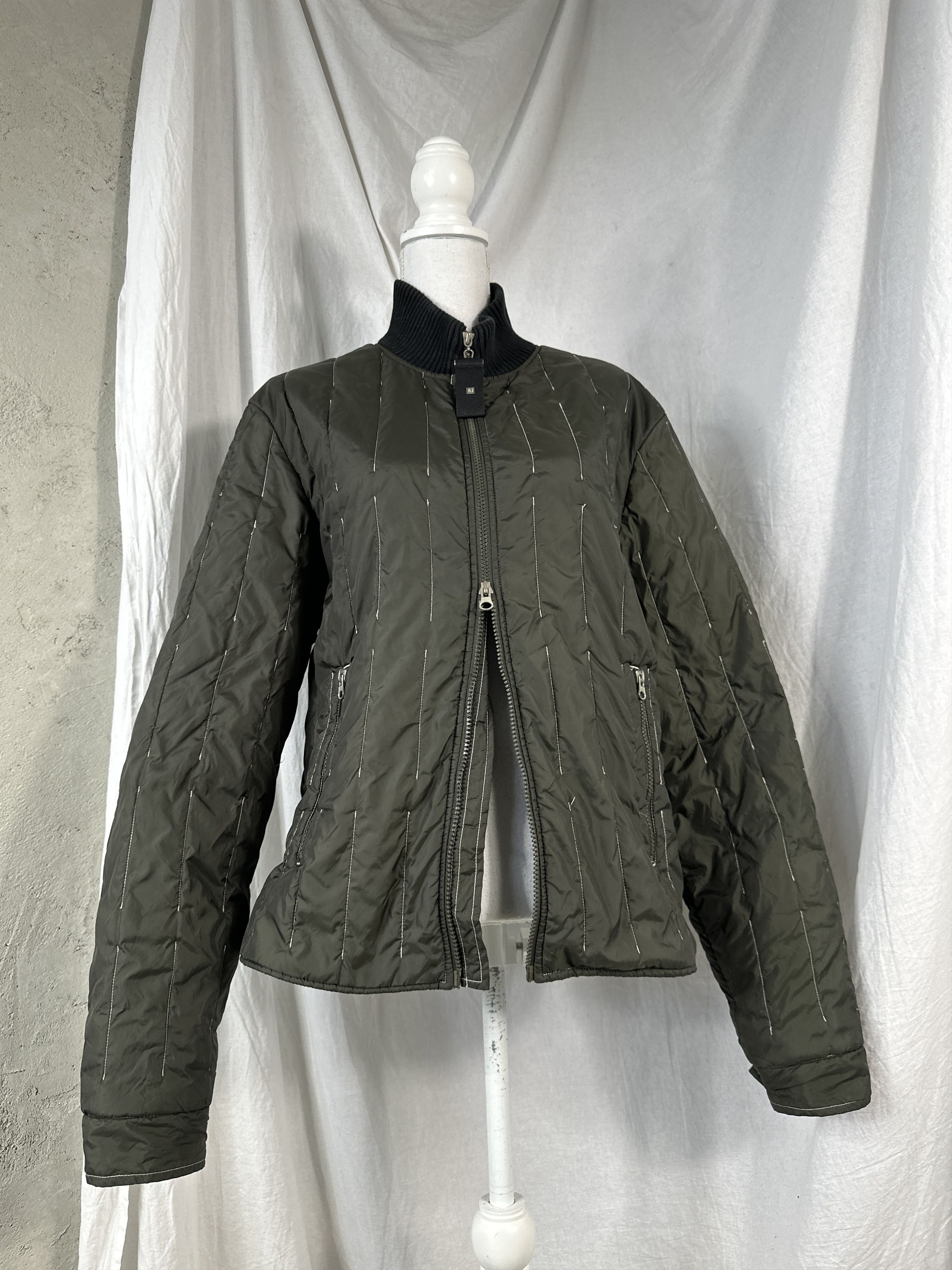 Armani × Vintage Vintage Casual Streetwear Armani Double Zip Jacket 00s Size US M / EU 48-50 / 2 - 1 Thumbnail