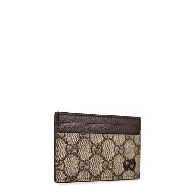Gucci Men'S Gg Monogram Canvas Card Holder Size ONE SIZE - 2 Thumbnail