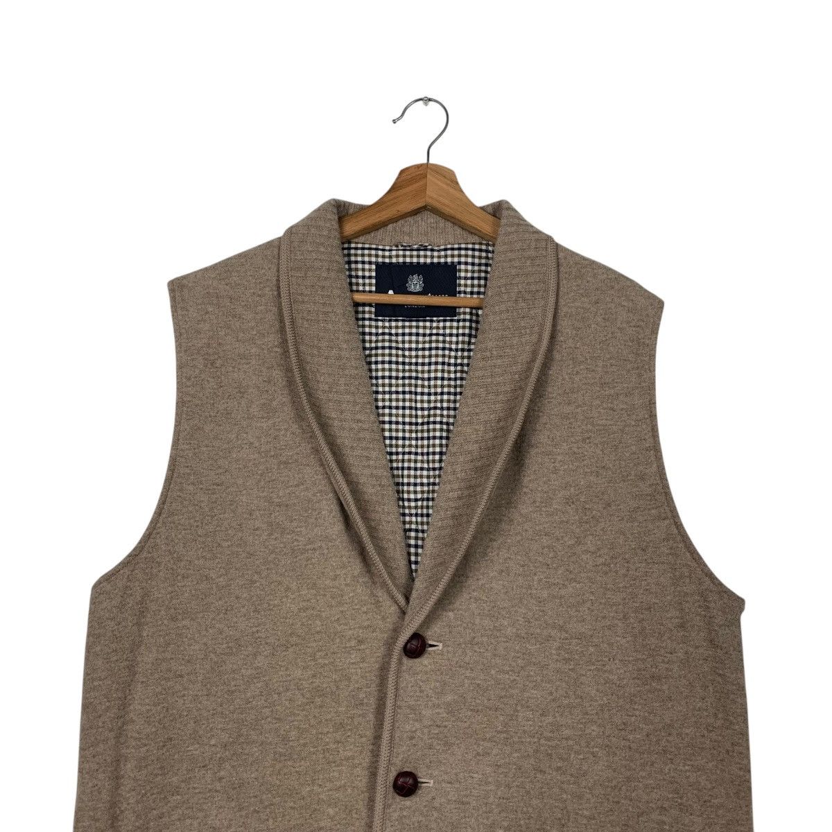 Aquascutum AQUASCUTUM Made in Japan Wool Button Vest #2074-C90 Size US L / EU 52-54 / 3 - 2 Thumbnail