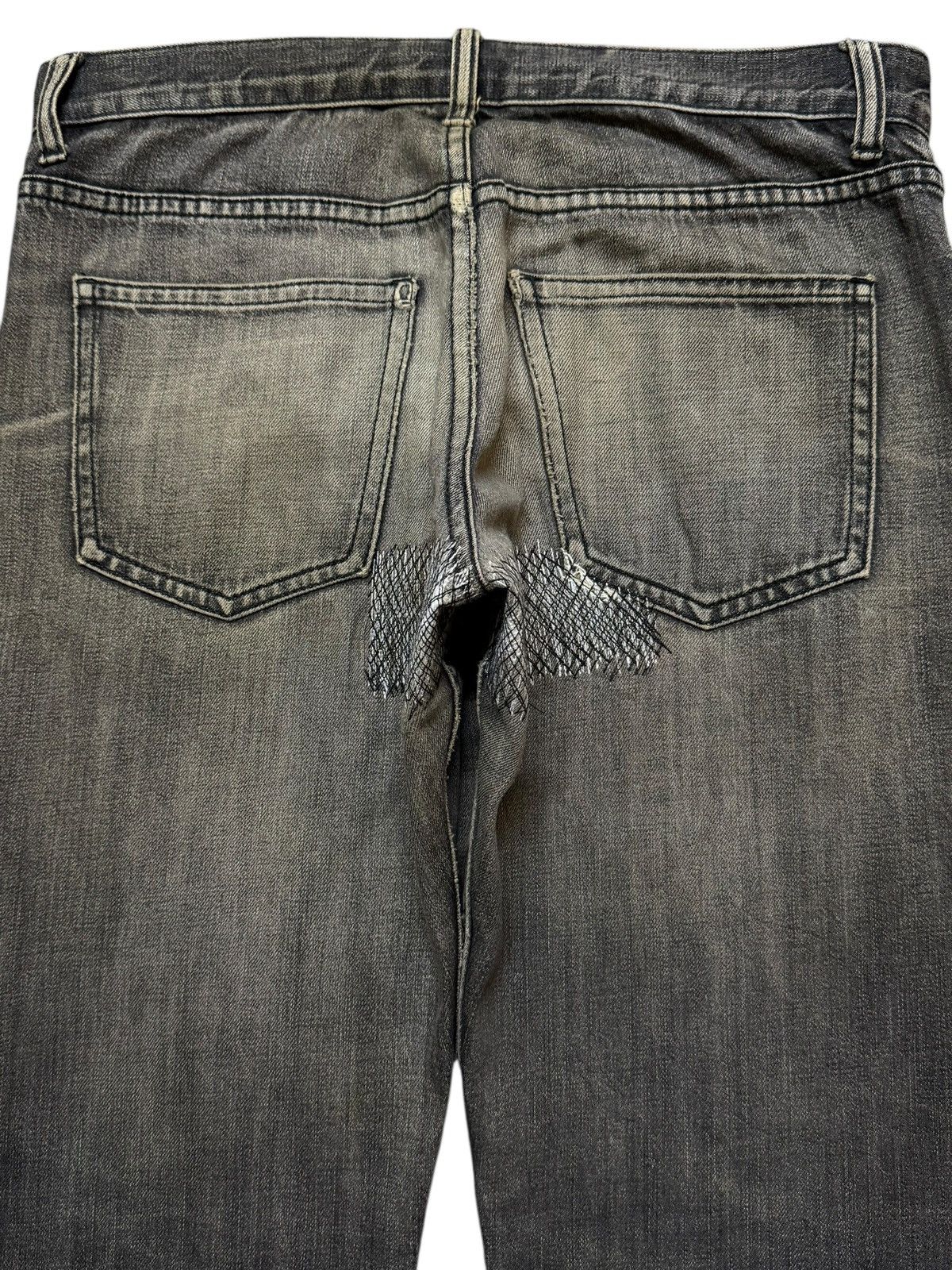 Hysteric Glamour Vintage Y2K Japanese Brand Mud Wash Faded Distress Straight Size US 33 - 4 Thumbnail