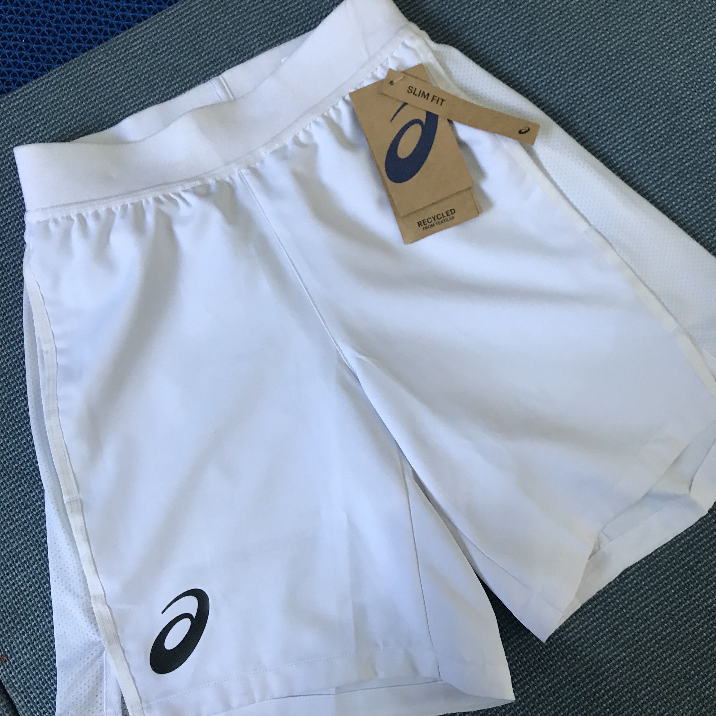 Asics Asics Men Match 7in Short White Tennis Padel Sports Shorts Size US 31 - 13 Thumbnail