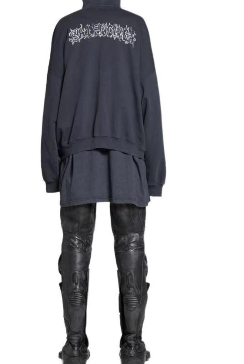 Balenciaga Balenciaga 24fw Dragon Pattern Flame Metal Hoo2412-Nextarrow Size US M / EU 48-50 / 2 - 7 Thumbnail
