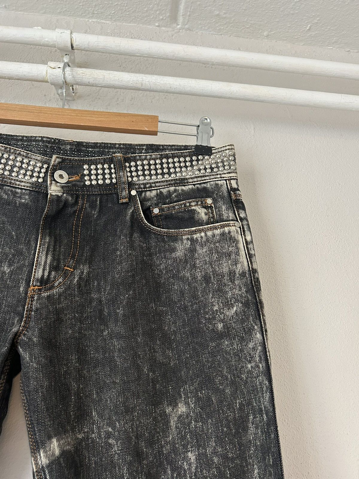 Dolce & Gabbana Punk Studded Acid Wash Jeans Size US 36 / EU 52 - 4 Thumbnail
