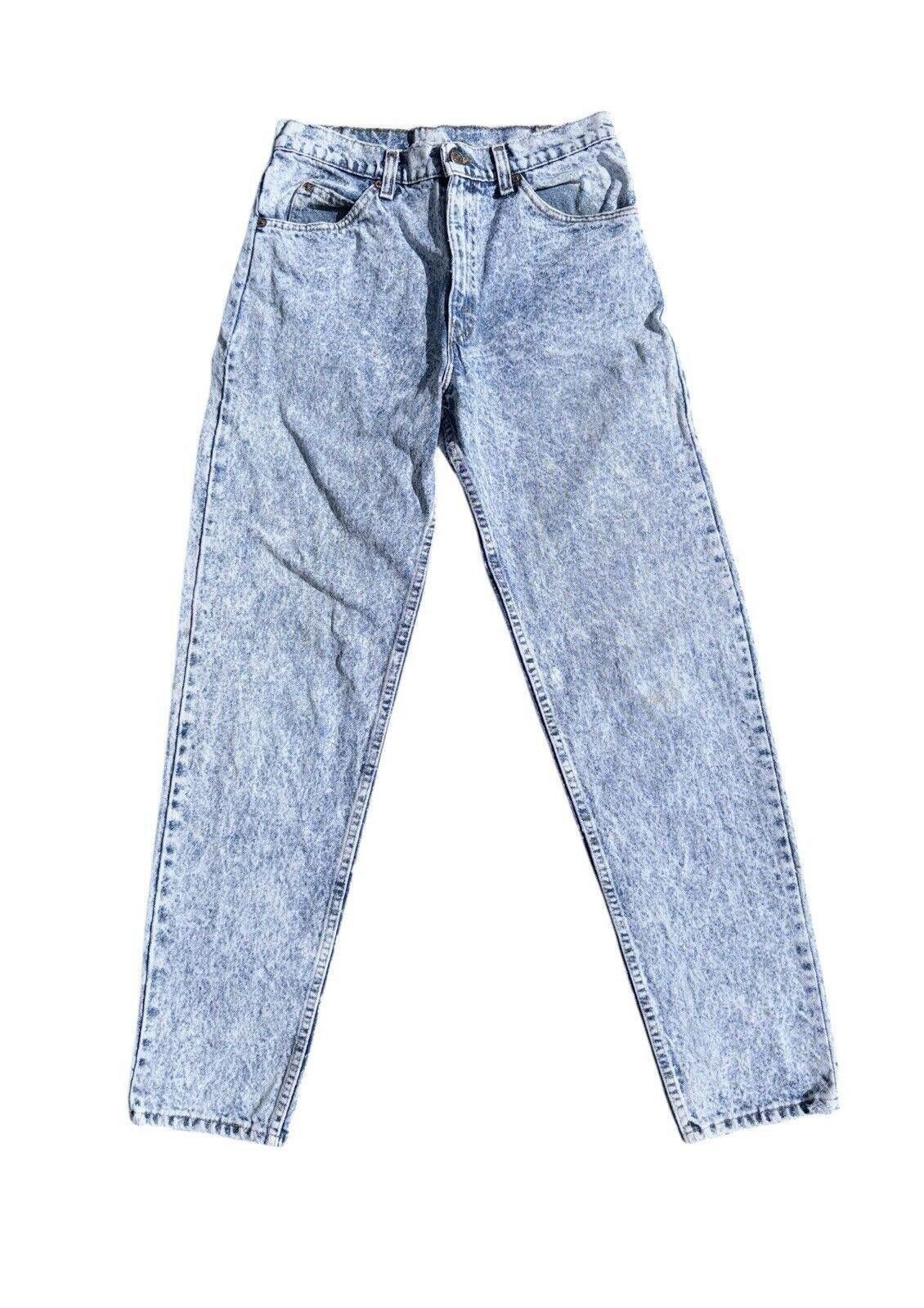 Levi's Vintage Levis 550 Acid Wash Jeans Sz 31x32 RARE Size US 31 - 1 Thumbnail