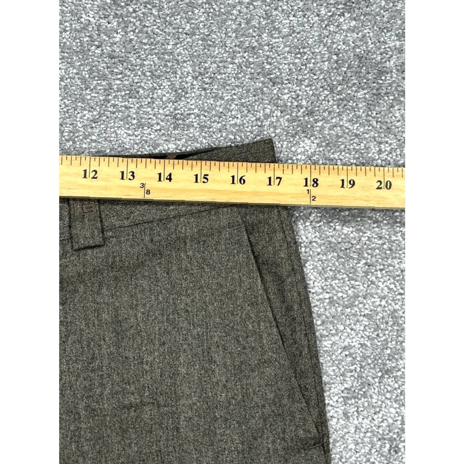 BREDA Leandro Bustos Dress Pants Mens 34 Brown Virgin Wool 90s Knit Flat Front Regular Full-Length 29in Inseam Pants Shirt? Size US 34 / EU 50 - 5 Thumbnail