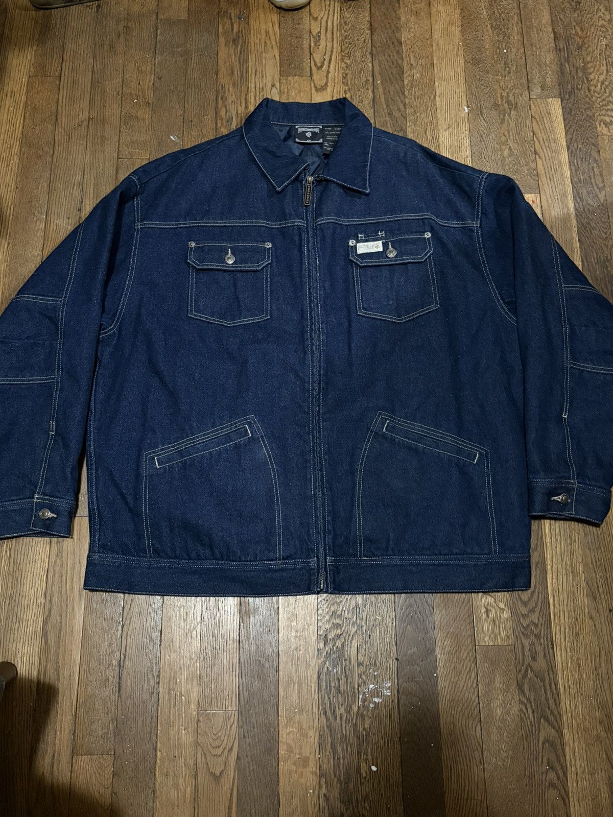 Rocawear ROCAWEAR Dark Wash Denim Jacket Size US XXL / EU 58 / 5 - 2 Thumbnail
