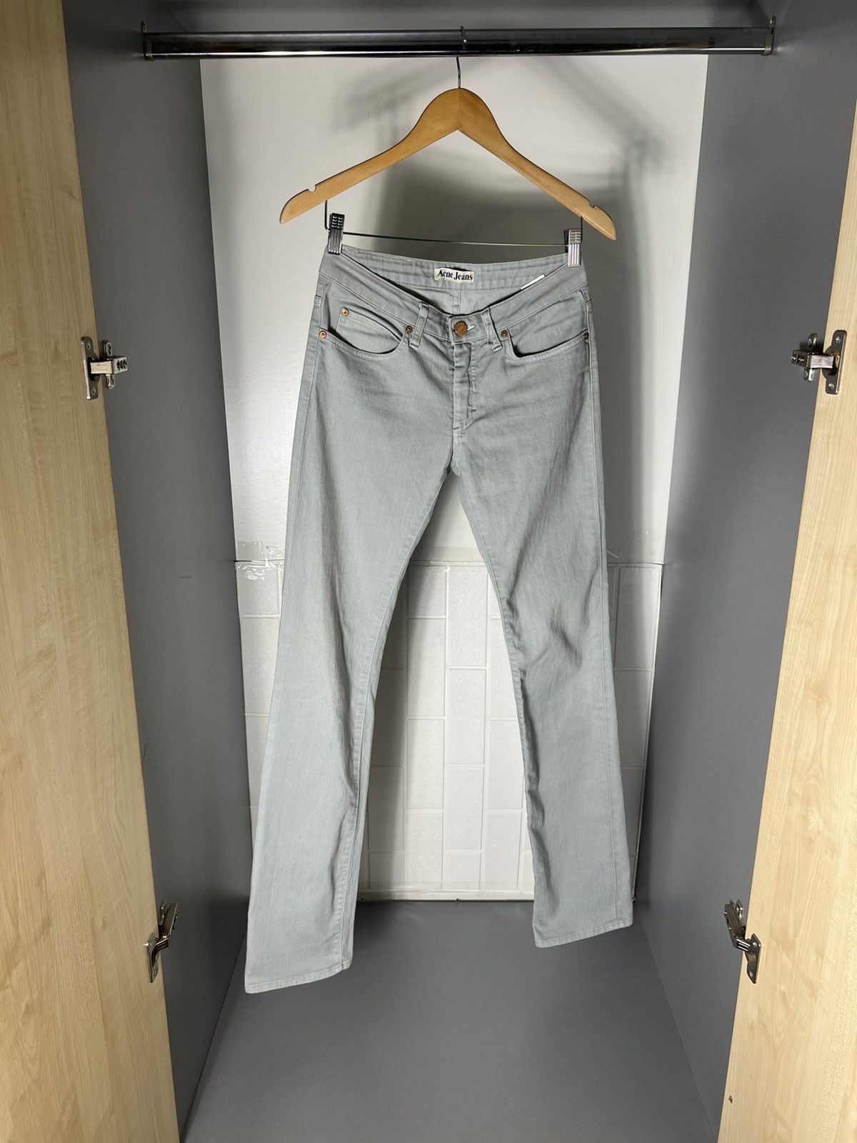 Acne Studios VINTAGE ACNE JEANS CASUAL ITALIAN DESIGNER DENIM RETRO Y2K Size 28" / US 6 / IT 42 - 4 Thumbnail