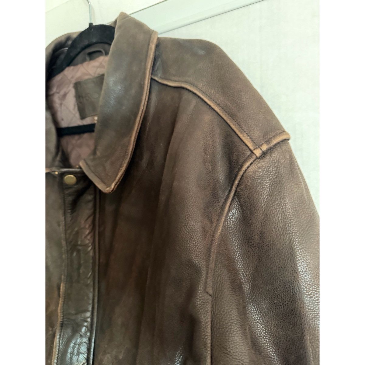 Cherokee VINTAGE CHEROKEE BROWN LEATHER BOMBER JACKET Size US XXL / EU 58 / 5 - 5 Thumbnail