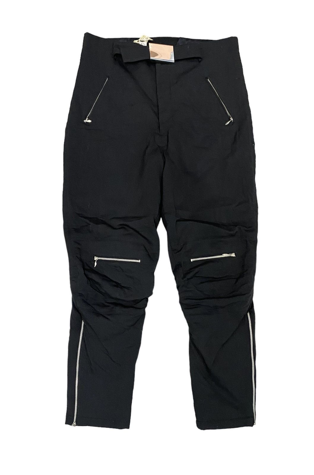 Jean Paul Gaultier AW03 JPG Homme Bondage padded Zipper rider pants Size US 34 / EU 50 - 1 Thumbnail