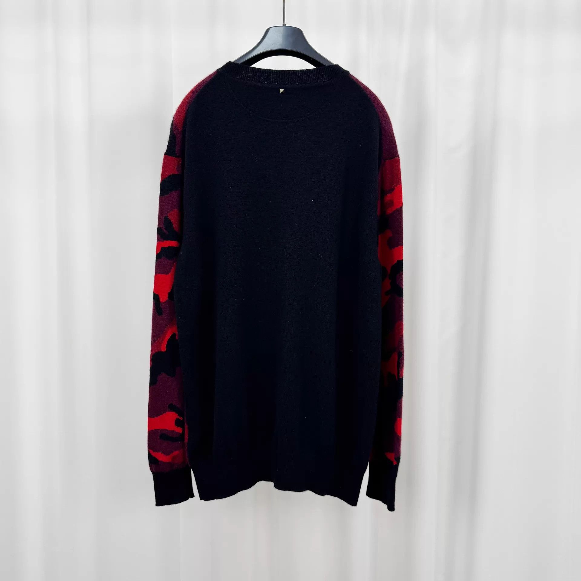 Valentino Valentino Camo Studded Wool Knit XXL 98New Sweater Size US XXL / EU 58 / 5 - 2 Thumbnail
