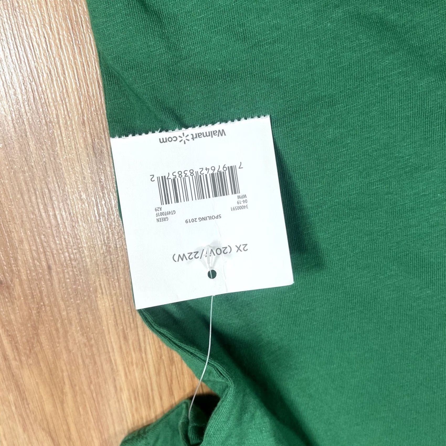 Vintage Holiday Time Shirt Womens 2XL Green Women Size 20W 22W Round Neck Short Sleeve NWT Size XXL / US 16-18 / IT 52-54 - 6 Thumbnail