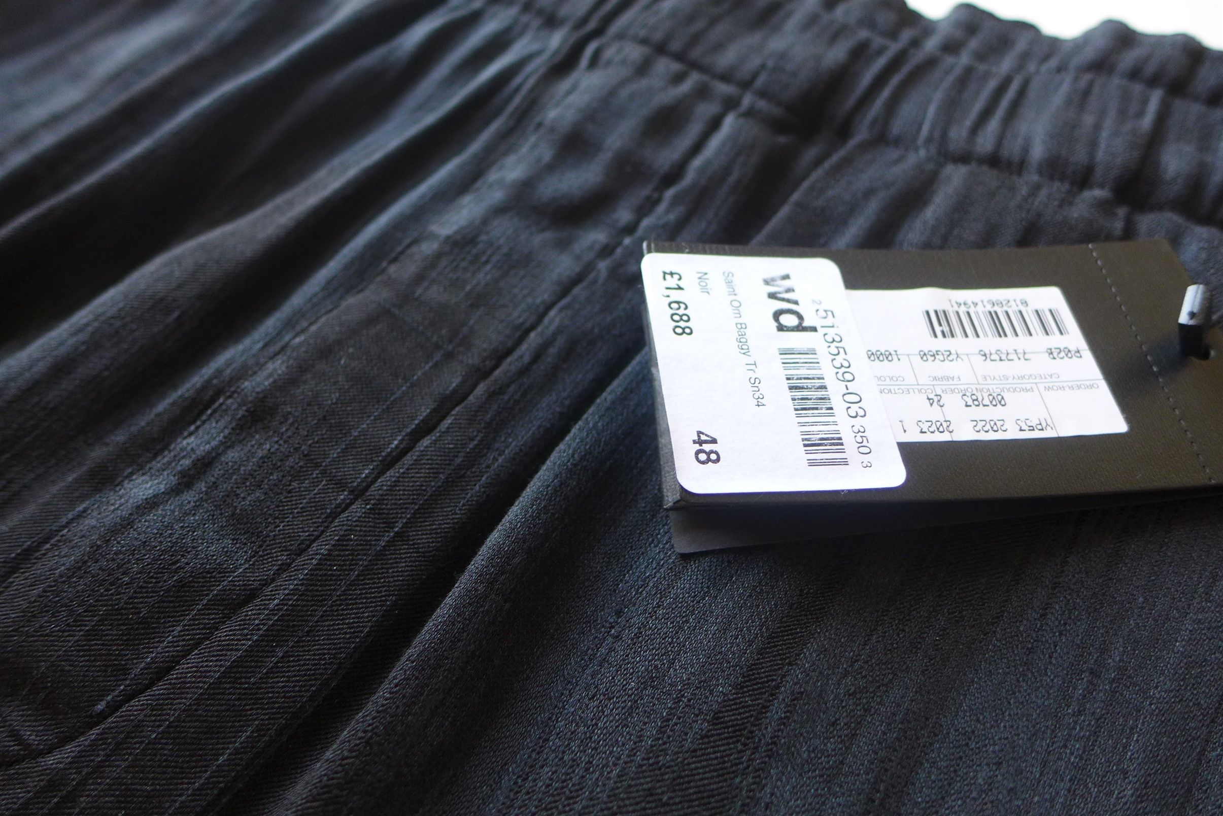 Saint Laurent Paris Saint Laurent Paris Baggy Pants - Black Linen & Silk Size US 32 / EU 48 - 14 Thumbnail