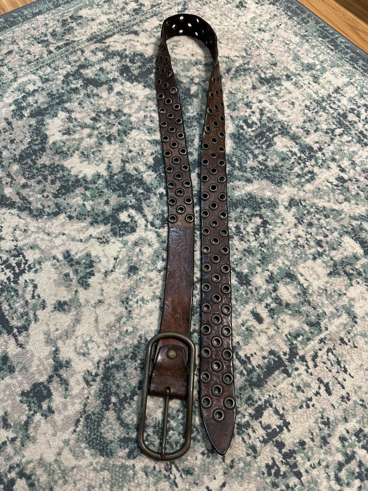 Japanese Brand Vintage Made In Italy Buckle Leather Belt Size ONE SIZE - 6 Thumbnail