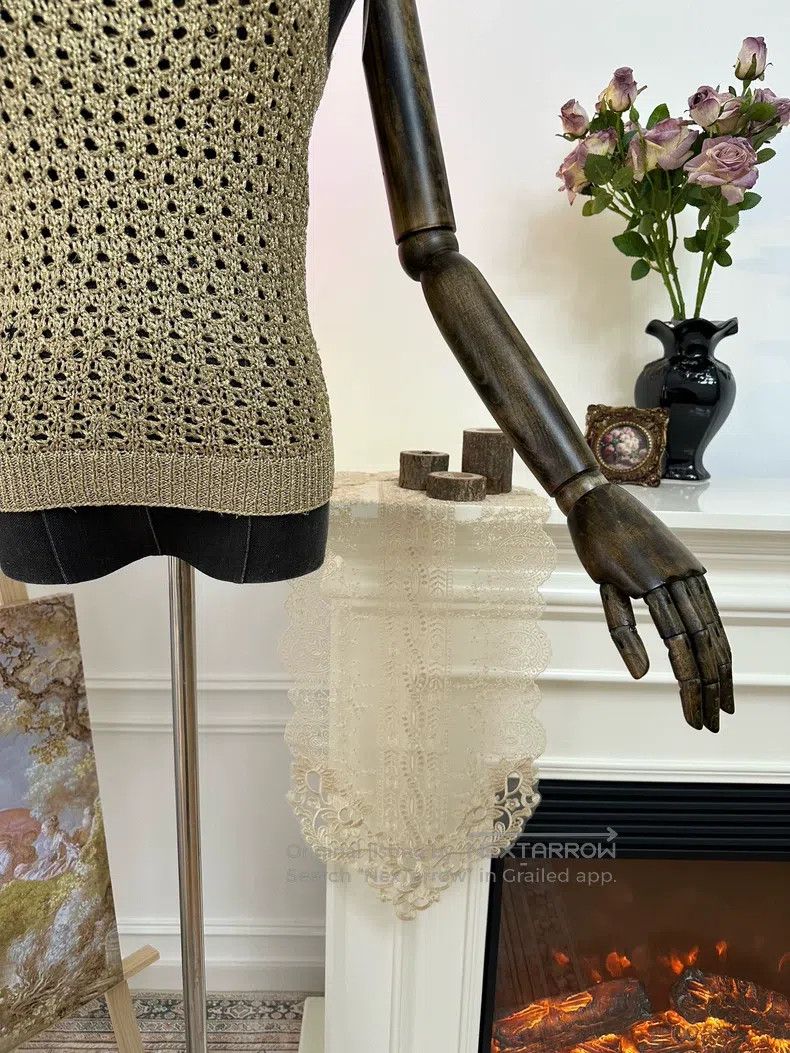 Dior Dior Little Bee CD embroidery hollow gold vest Size XS / US 0-2 / IT 36-38 - 3 Thumbnail