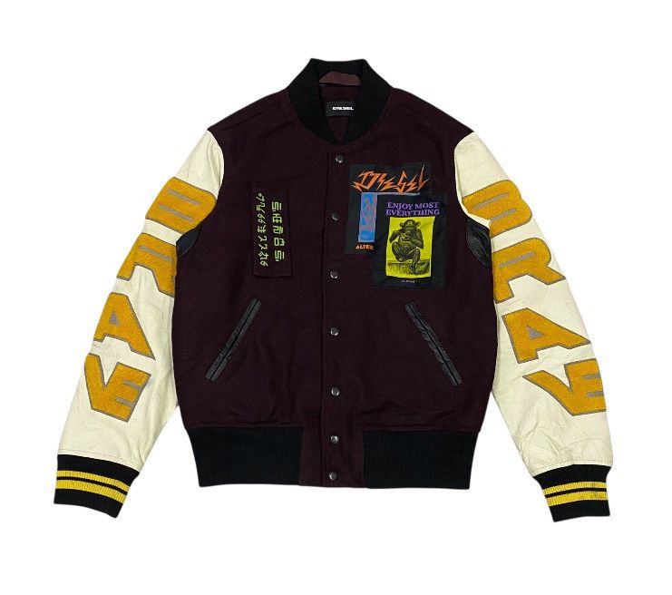 Diesel Diesel 2018AW Varsity Bomber Jacket Size US S / EU 44-46 / 1 - 5 Thumbnail
