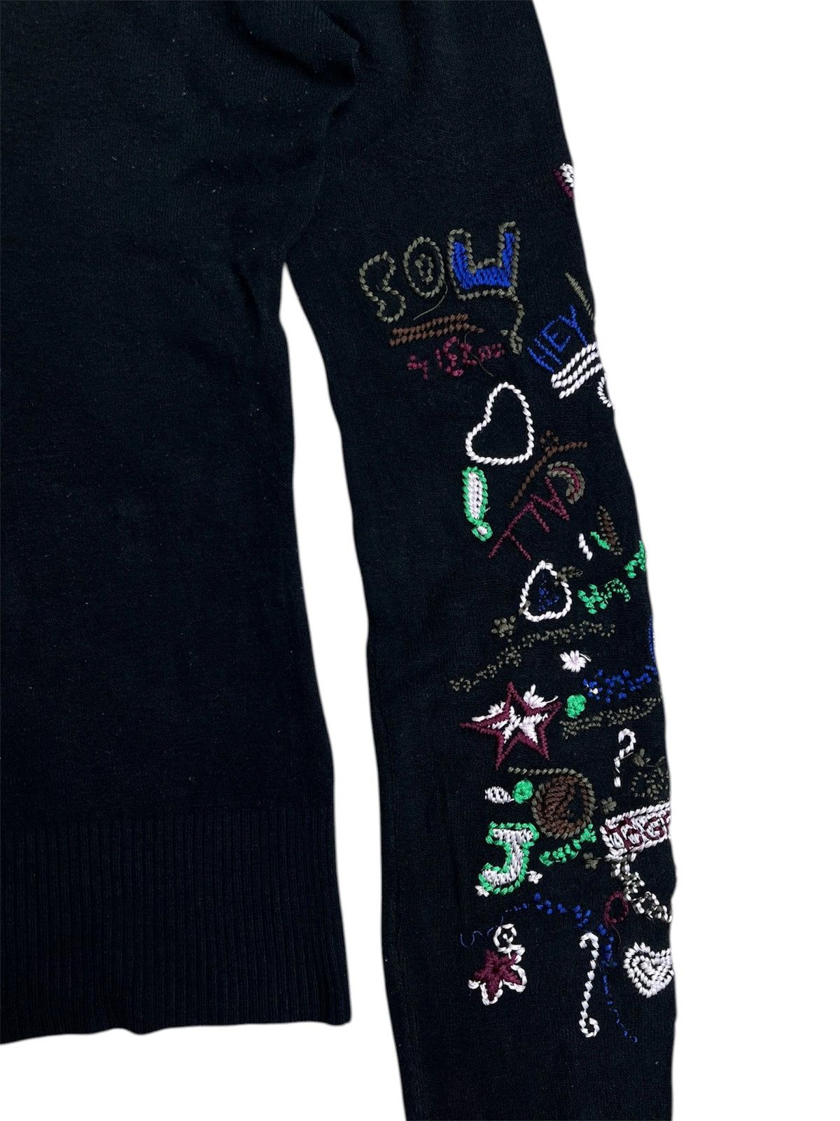 Moschino Vintage moschino embroidered turtleneck sweater Size XS / US 0-2 / IT 36-38 - 6 Thumbnail