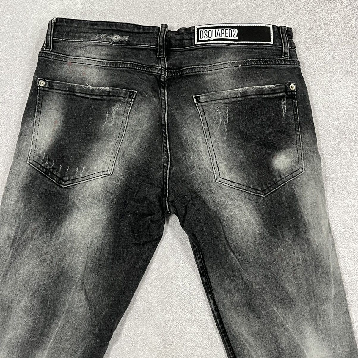 Dsquared2 Black and white Dsquared2 bleached ripped jeans trousers Size US 33 - 12 Thumbnail