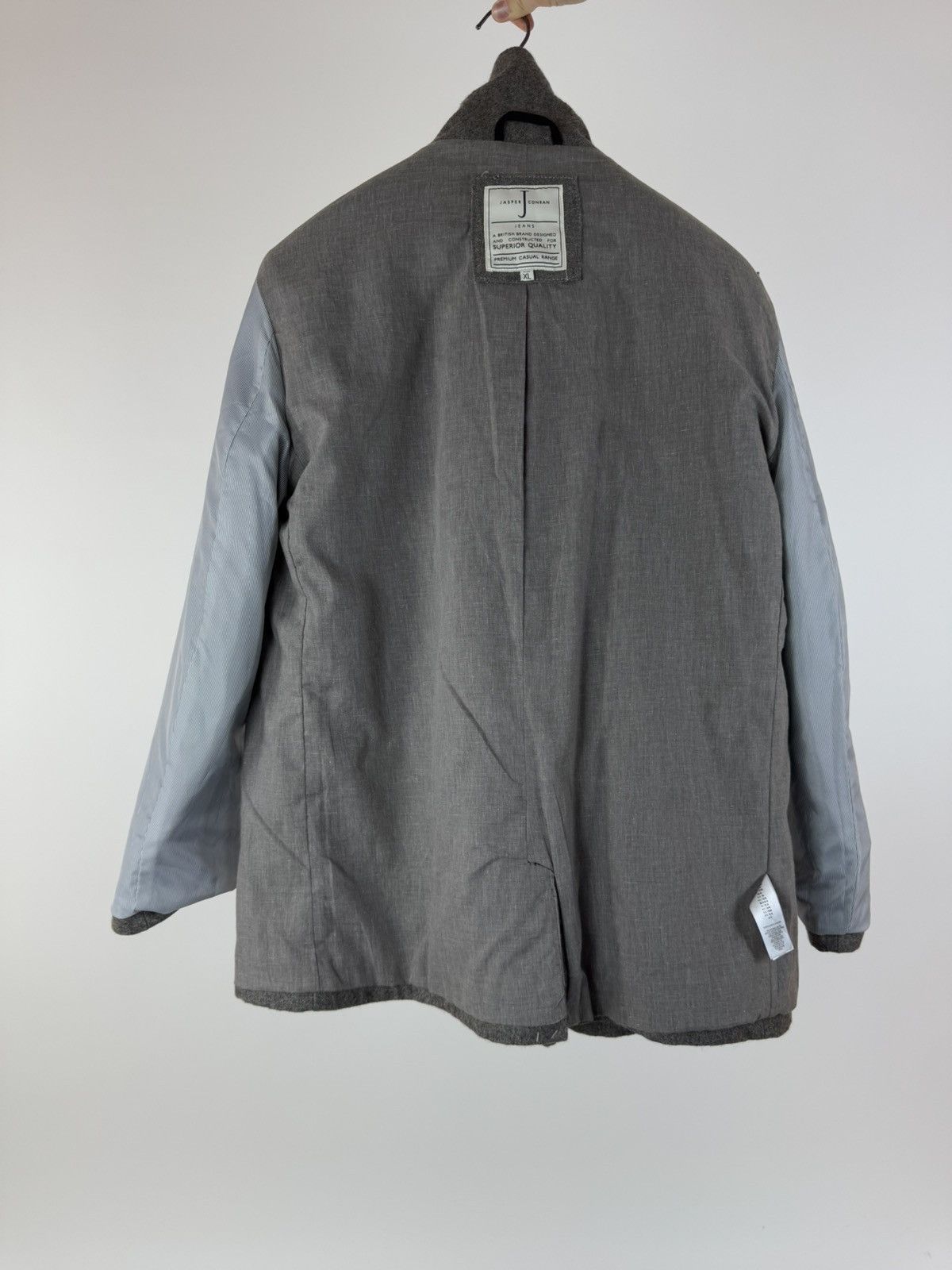 Jasper Conran JASPER CONRAN Wool Coat Double-breasted Tweed Overcoat Size US XL / EU 56 / 4 - 15 Thumbnail