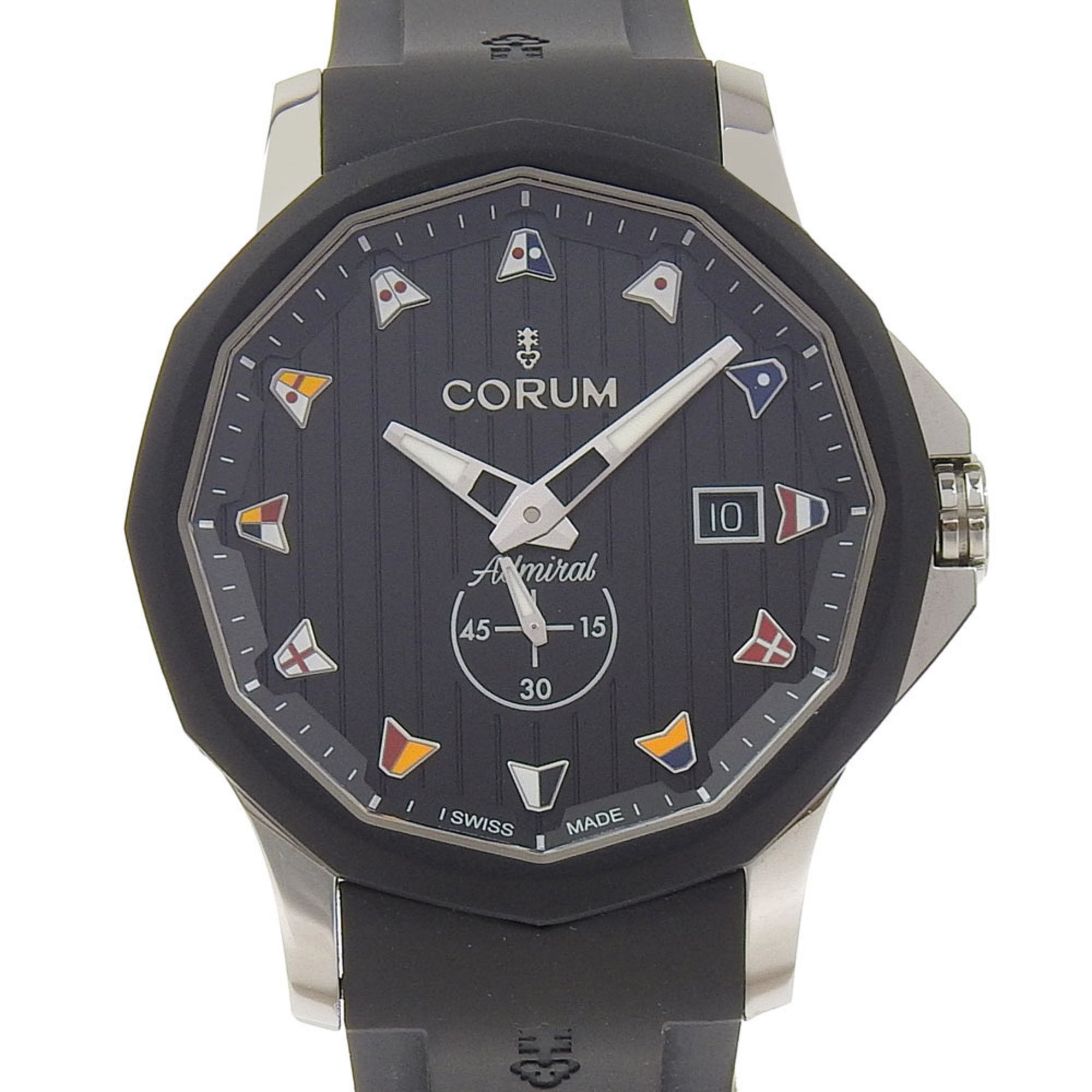 Corum CORUM Admiral 42 Watch 395.102.22/F371AN12 Stainless Steel x Rubber Quartz Analog Display Black Dial Men's Size ONE SIZE - 1 Thumbnail