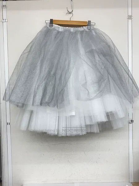 Comme des Garcons Comme Des Garcons size XS Gray-white vintage tulle skirt Size 23" - 2 Thumbnail