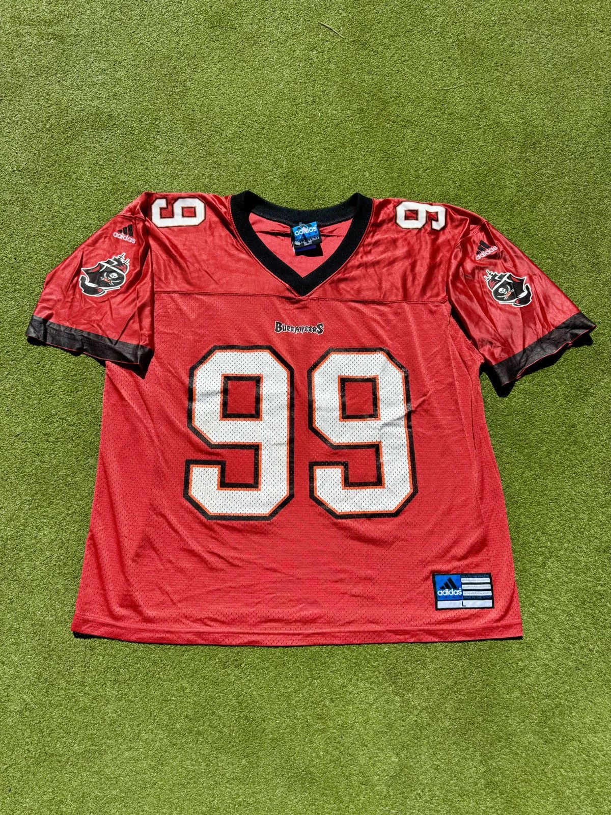 Adidas × NFL × Vintage 1998 Tampa Bay Buccaneers Warren Sapp Vintage Adidas Jersey Size US L / EU 52-54 / 3 - 2 Thumbnail