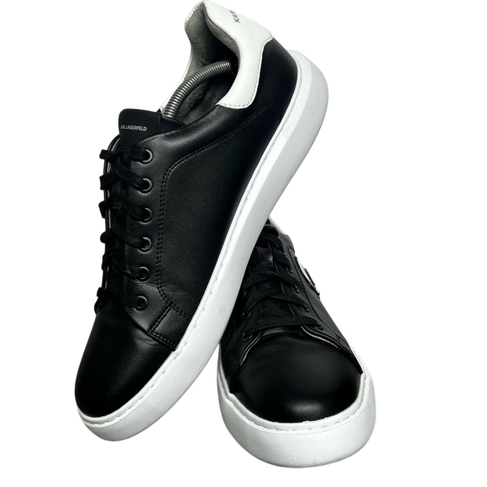 Karl Lagerfeld Karl Lagerfeld Kapri Lo Mono Mid Low Cut Mens Sneakers RARE Size US 11.5 / EU 44-45 - 4 Thumbnail