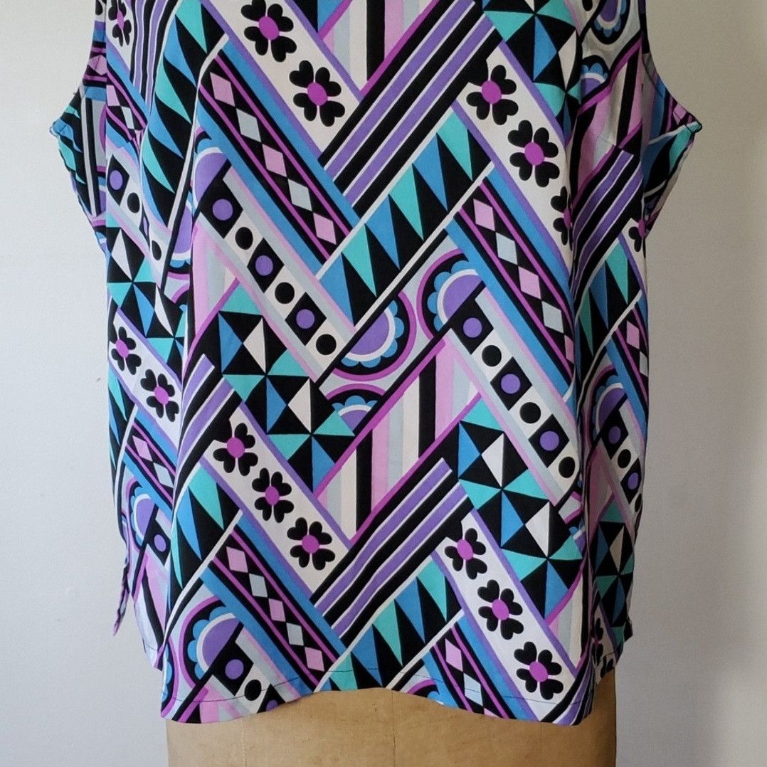 Bob Mackie Bob Mackie XL Cami Tank Blouse Vintage Jewel Wearable Art Size XL / US 12-14 / IT 48-50 - 6 Thumbnail