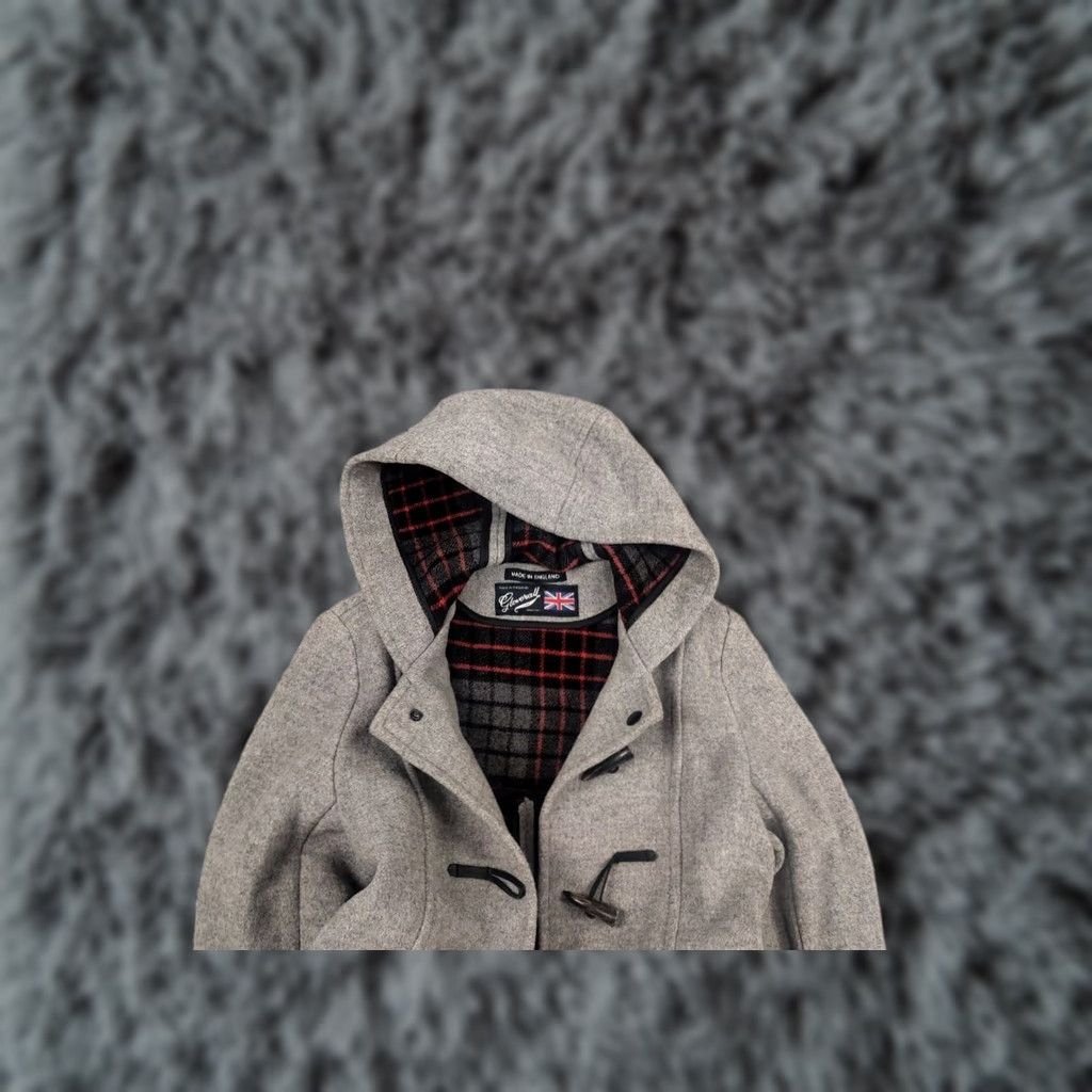 Gloverall VINTAGE Gloverall Duffle Coats Gray Wool Button Hooded Women's Short Jacket Size 28" / US 6 / IT 42 - 1 Thumbnail