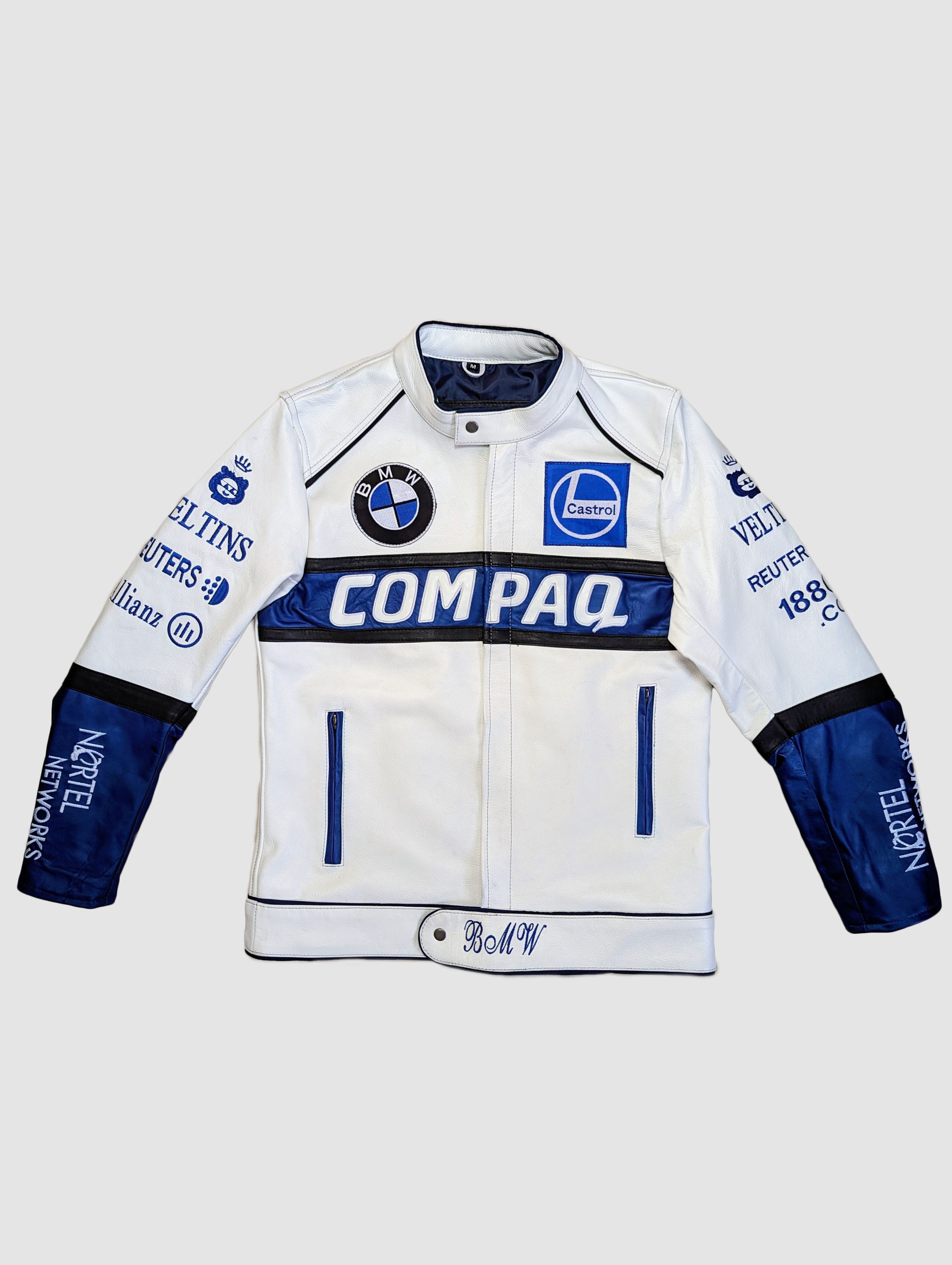 BMW 💥 BMW 💥 COMPAQ Racing Leather Jacket Streetwear Size US XL / EU 56 / 4 - 1 Thumbnail