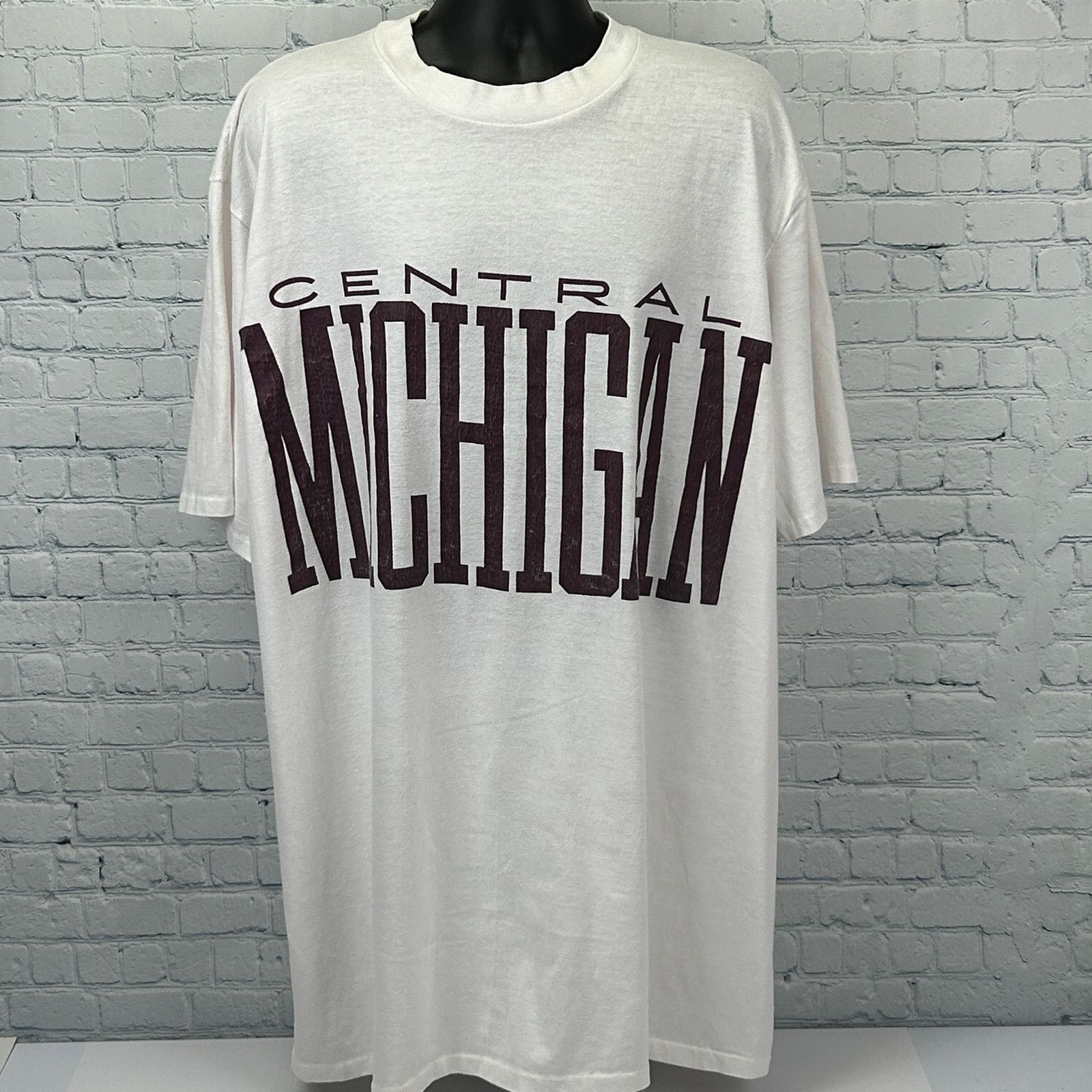 Vintage Vintage 80s Central Michigan University Sleep T Shirt OSFA Size US XXL / EU 58 / 5 - 2 Thumbnail