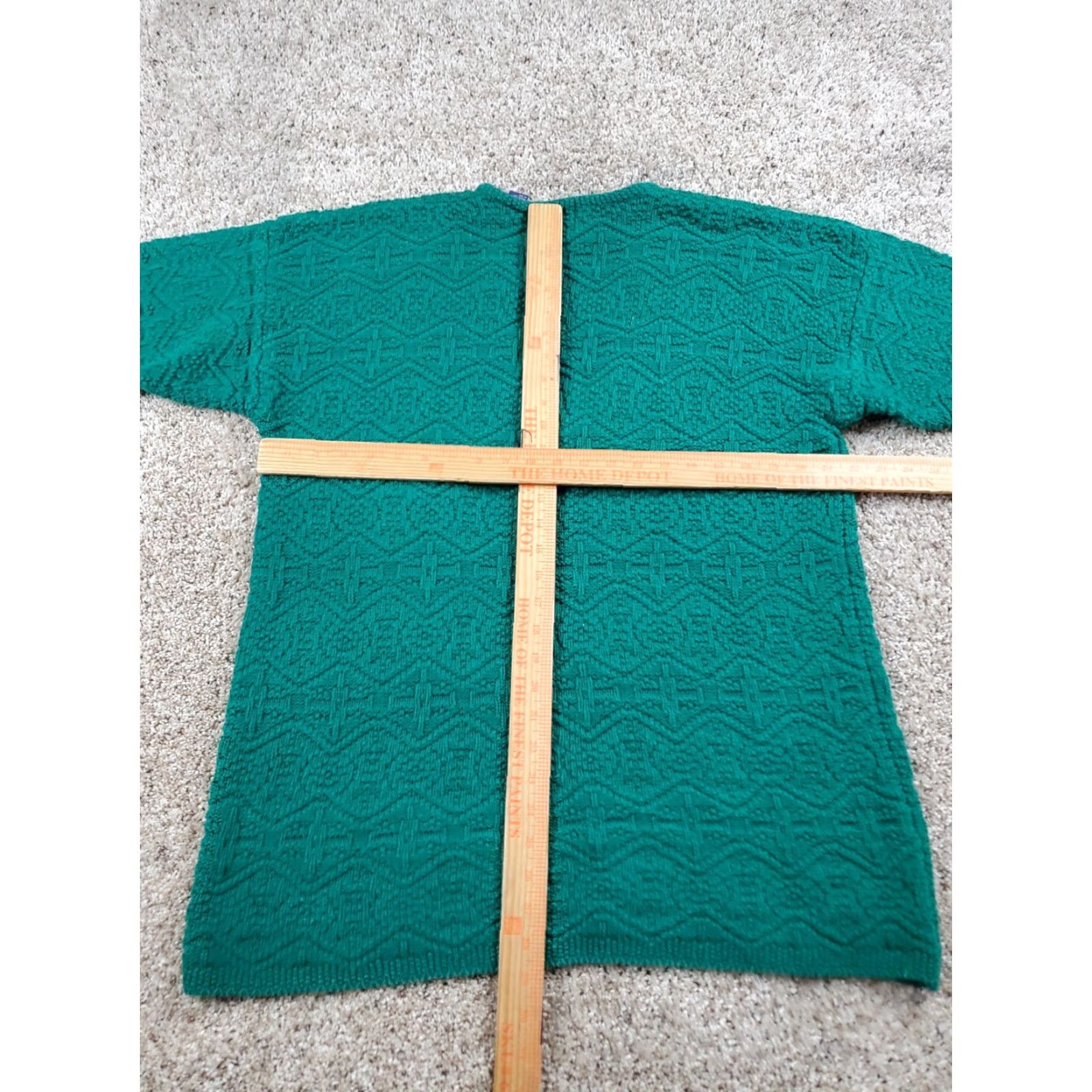Gap VINTAGE Gap Sweater Womens Medium Green Long Sleeve V-Neck 90s Knit Pullover Shirt" Size M / US 6-8 / IT 42-44 - 7 Thumbnail