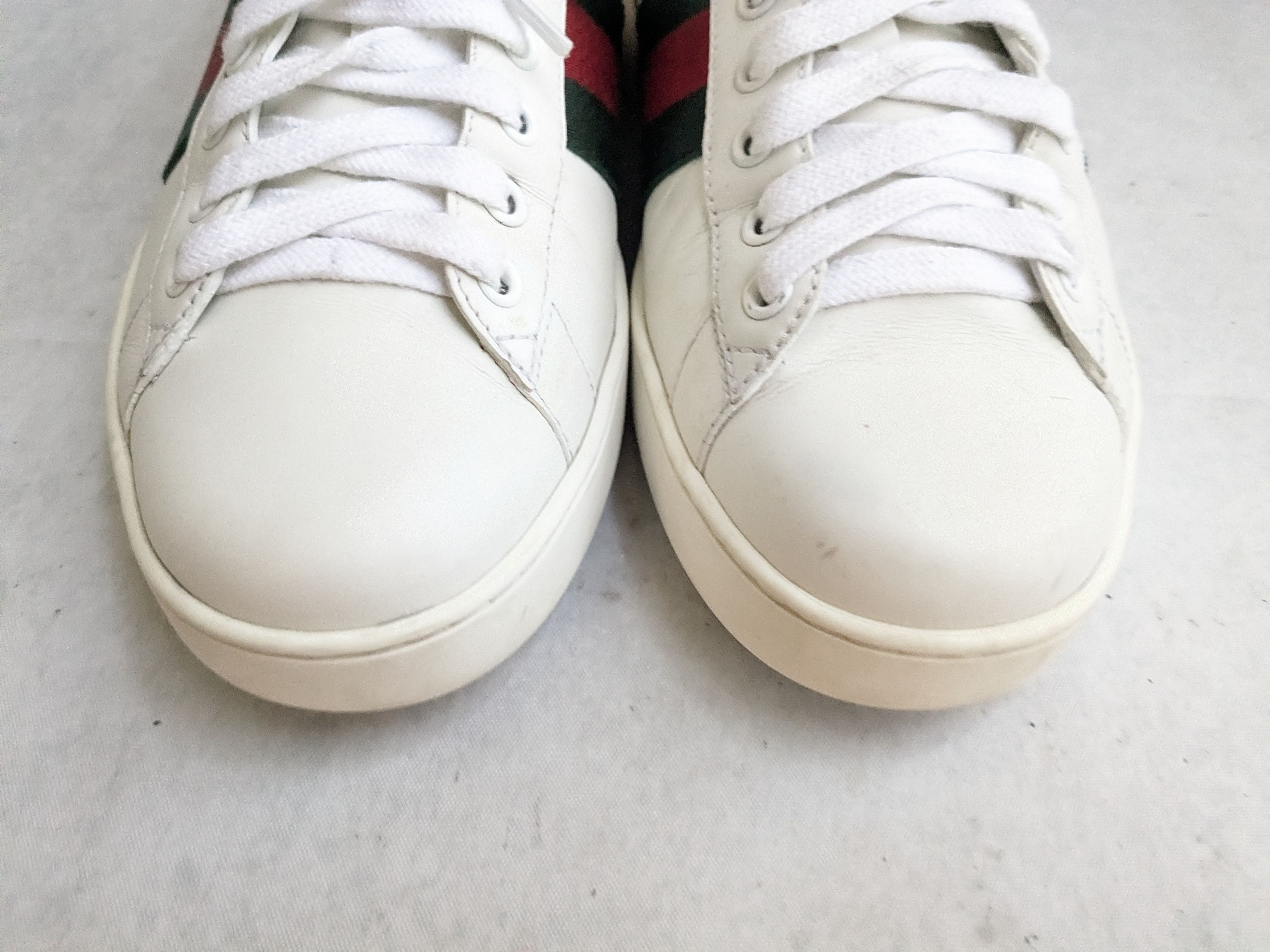 Gucci Gucci Ace Sneakers 8 White Low Tops Leather Size US 8 / EU 41 - 3 Thumbnail