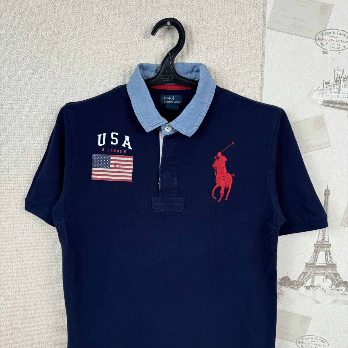 Polo Ralph Lauren Vintage Ralph Lauren T shirt Polo USA Blue Sz S Chief Kieff Size US S / EU 44-46 / 1 - 8 Thumbnail